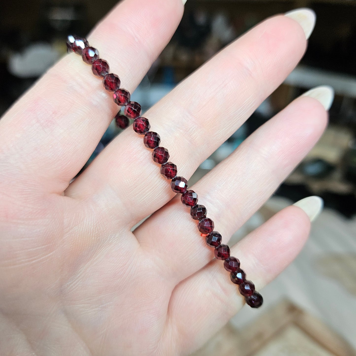 4mm Faceted bracelets