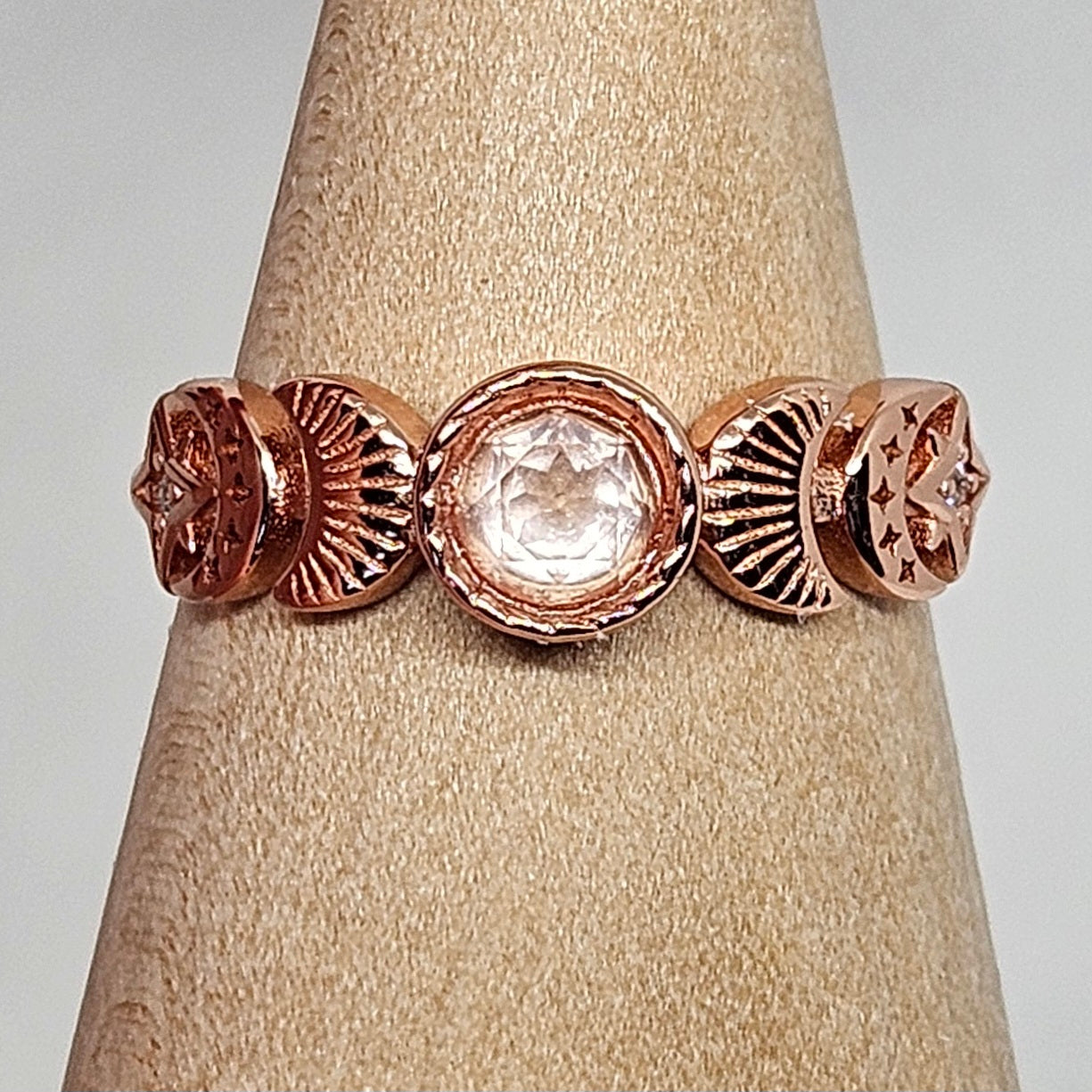 s925 adjustable Moonphase rings