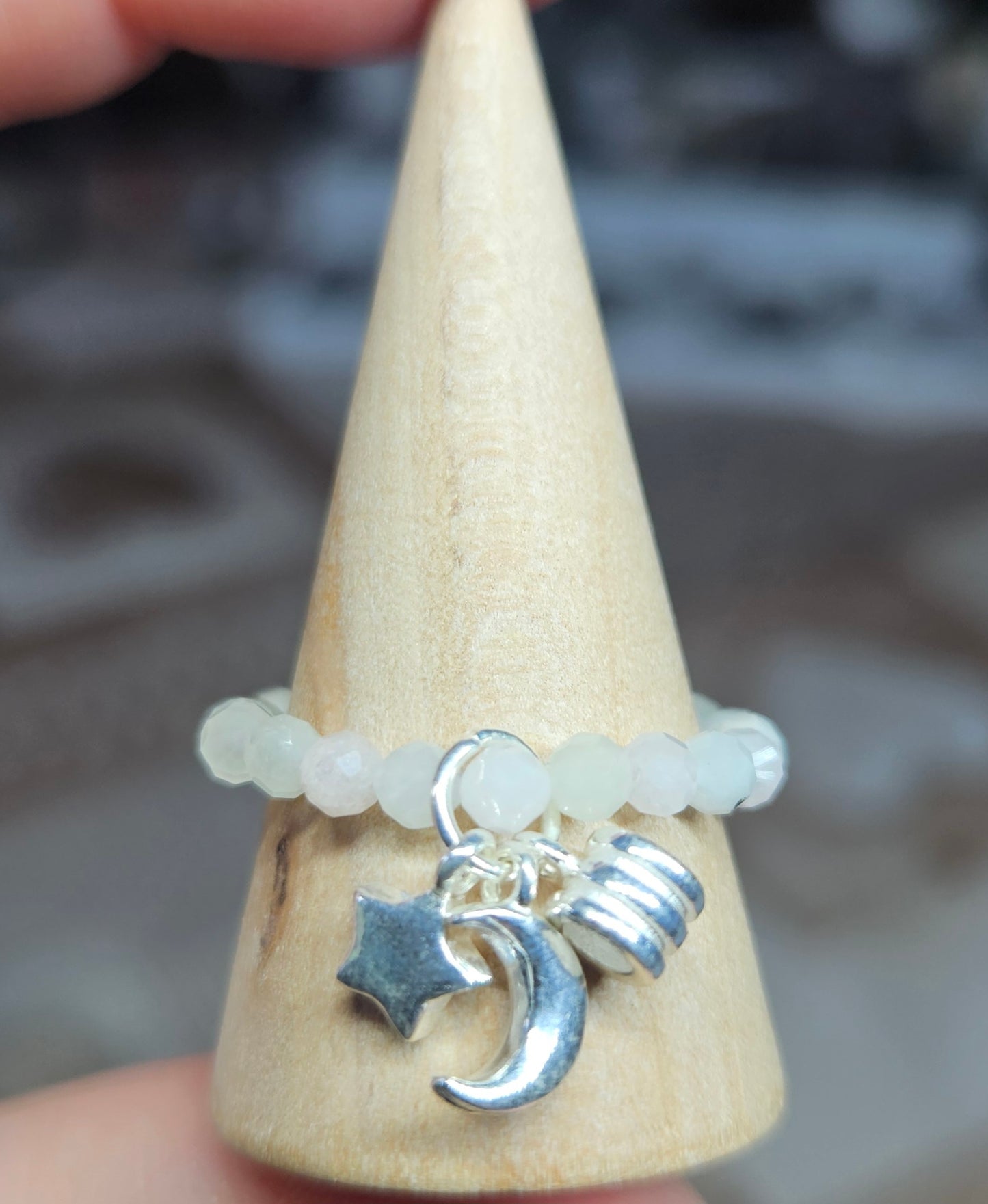 S925 Silver beaded rings