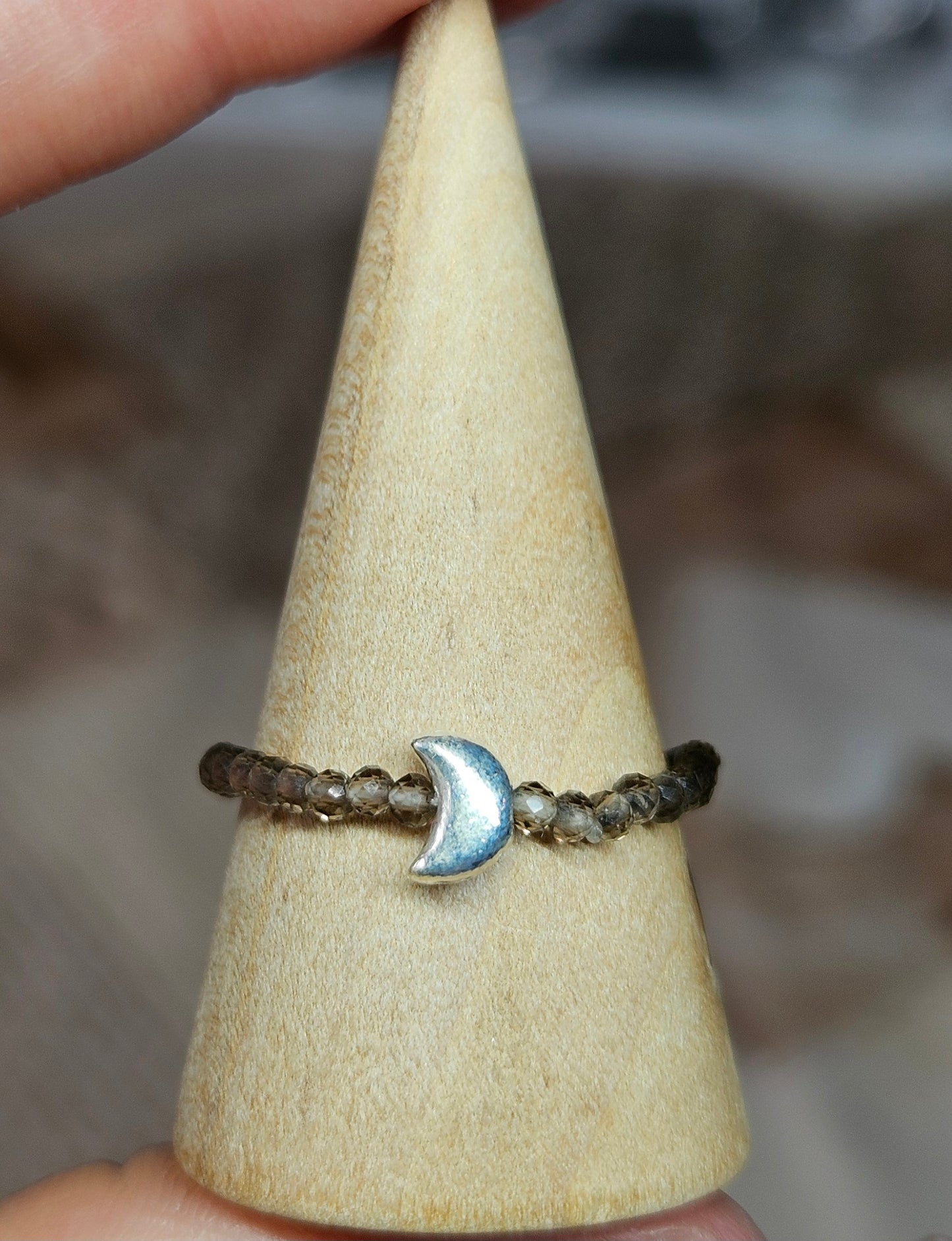 S925 Silver beaded rings