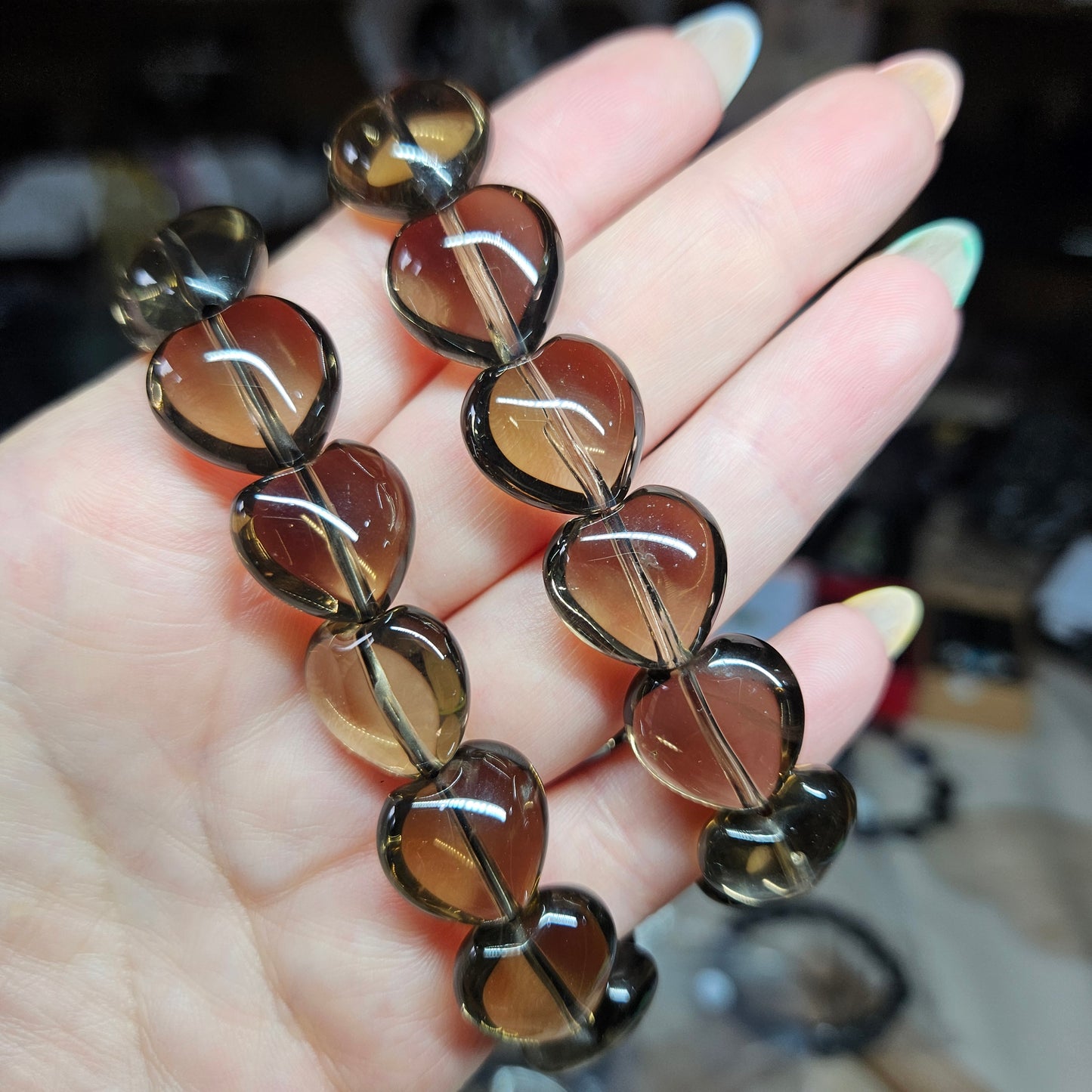 Heart shaped beaded bracelets