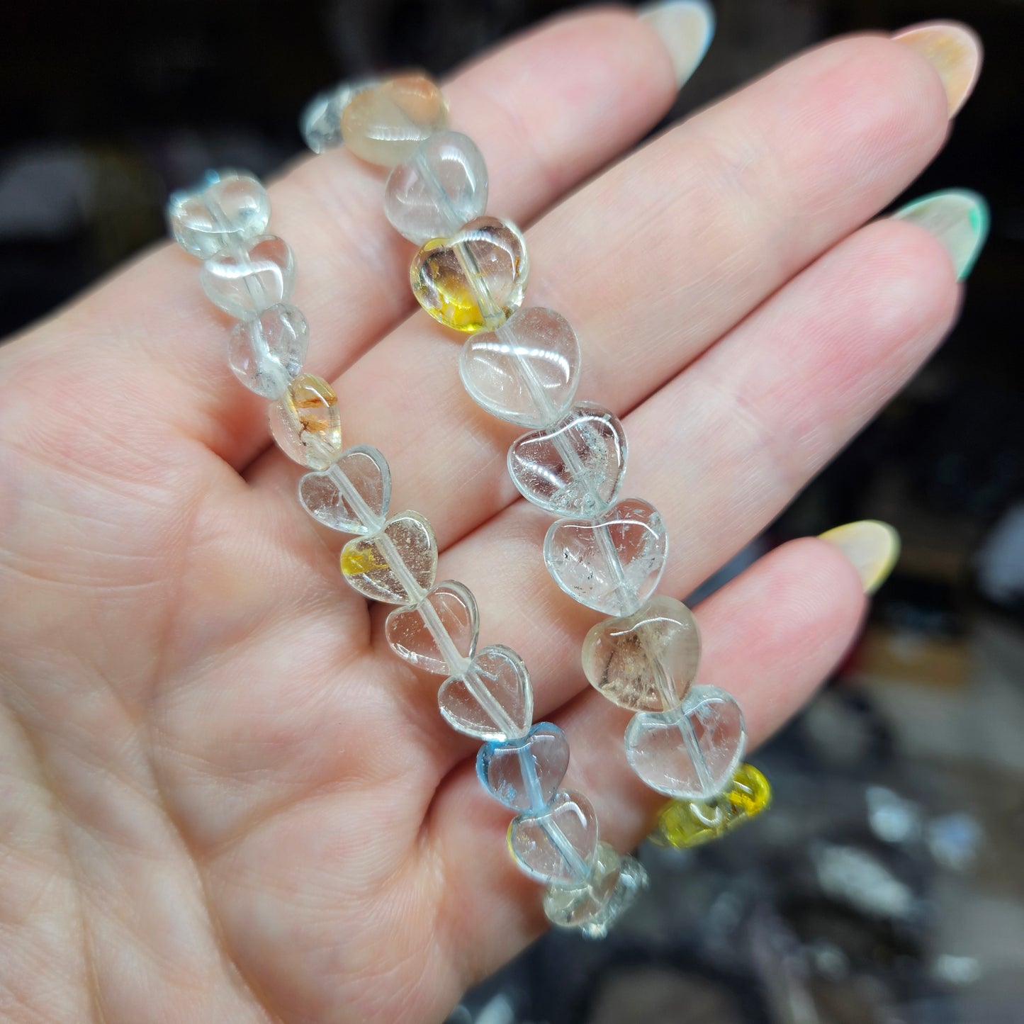 Heart shaped beaded bracelets