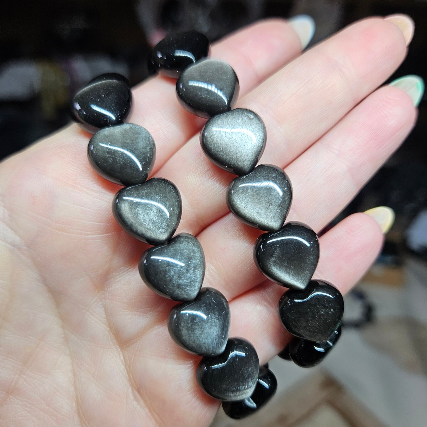 Heart shaped beaded bracelets