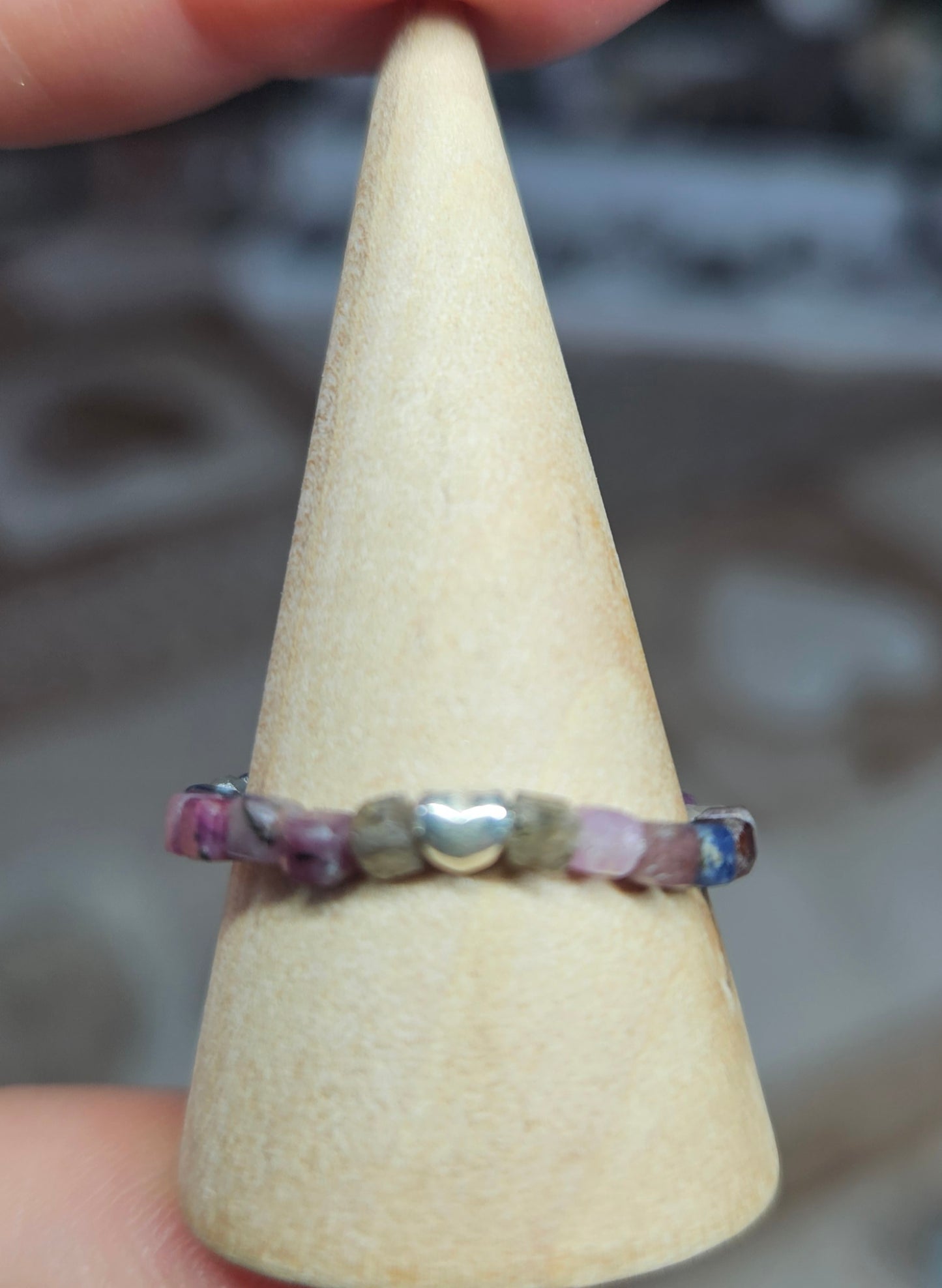 S925 Silver beaded rings