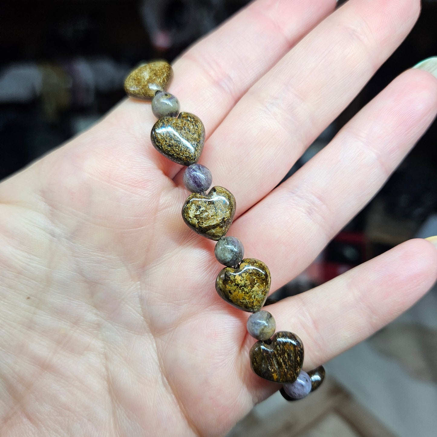 Heart shaped beaded bracelets
