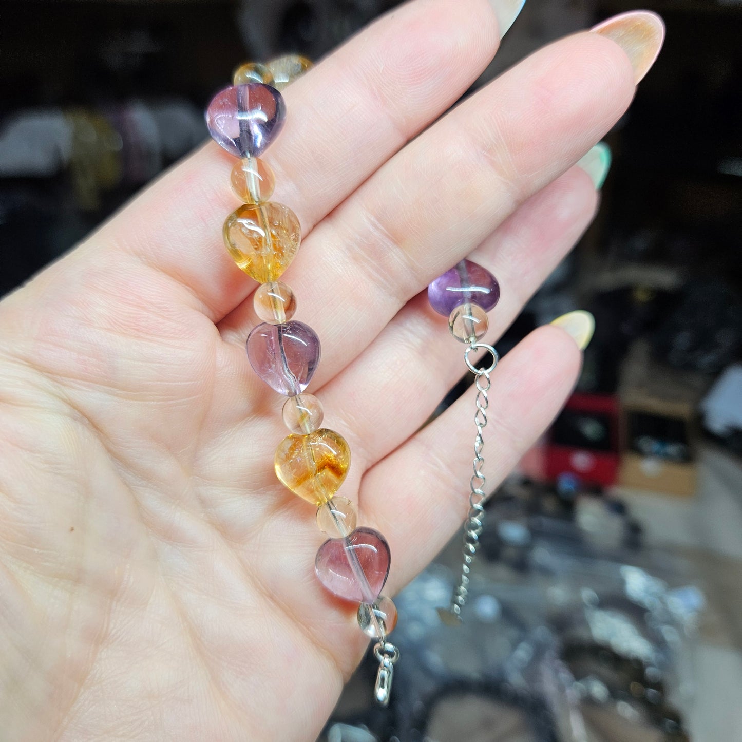 Heart shaped beaded bracelets