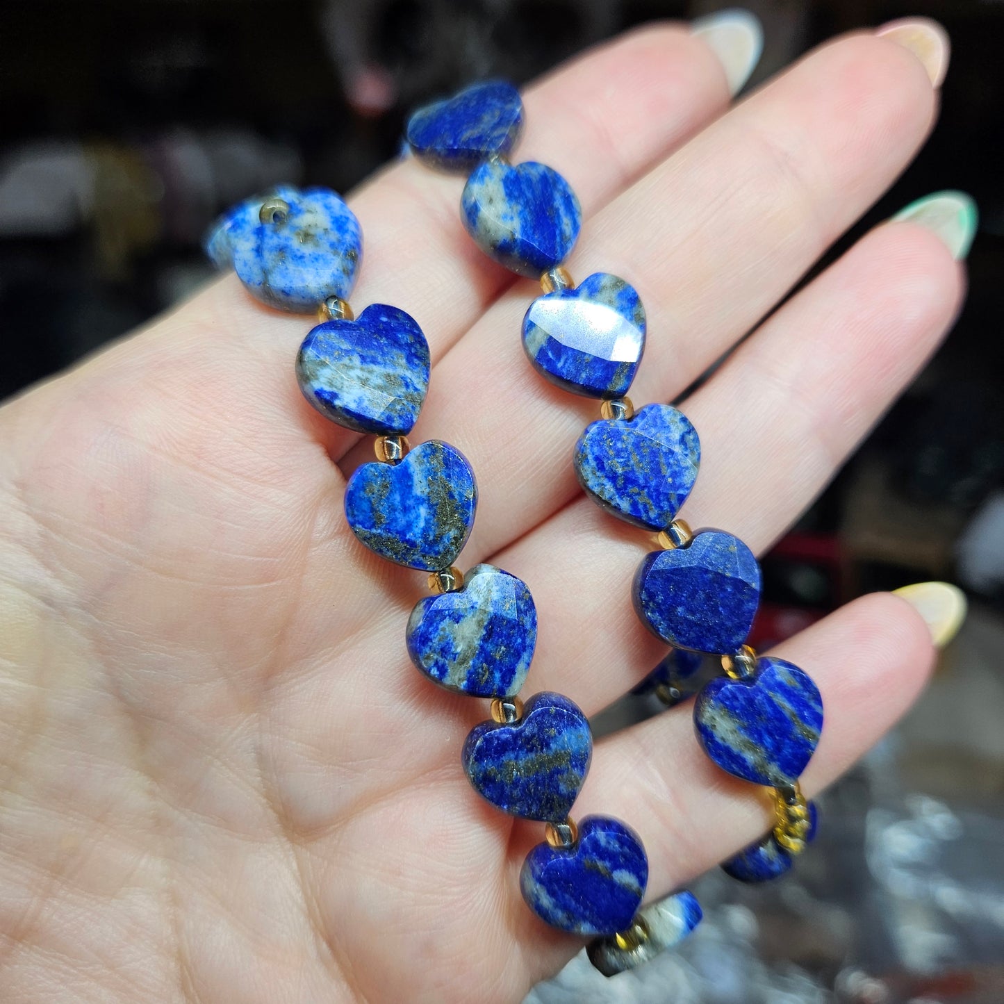 Heart shaped beaded bracelets
