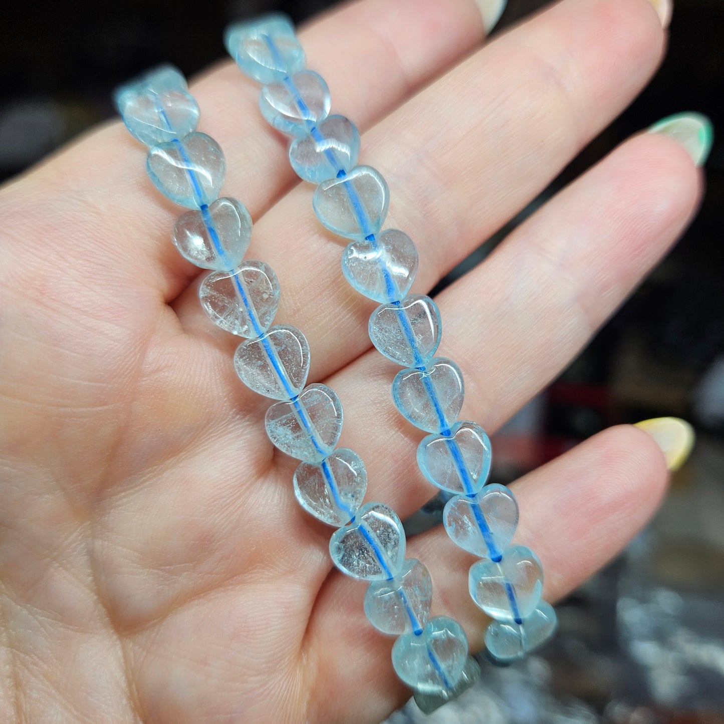 Heart shaped beaded bracelets