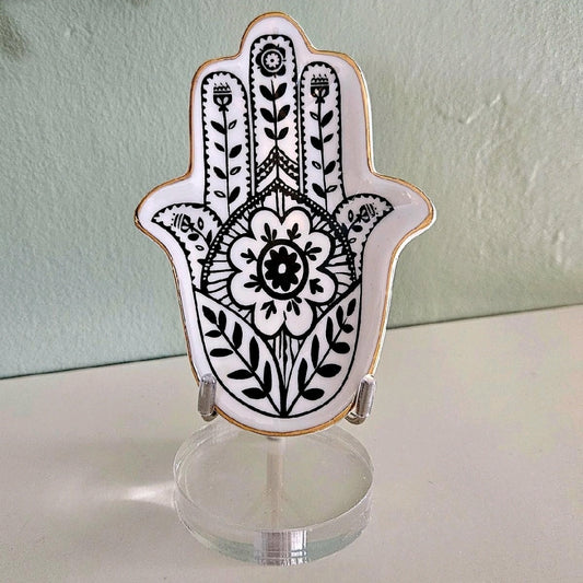 Hamsa hand trinket dish