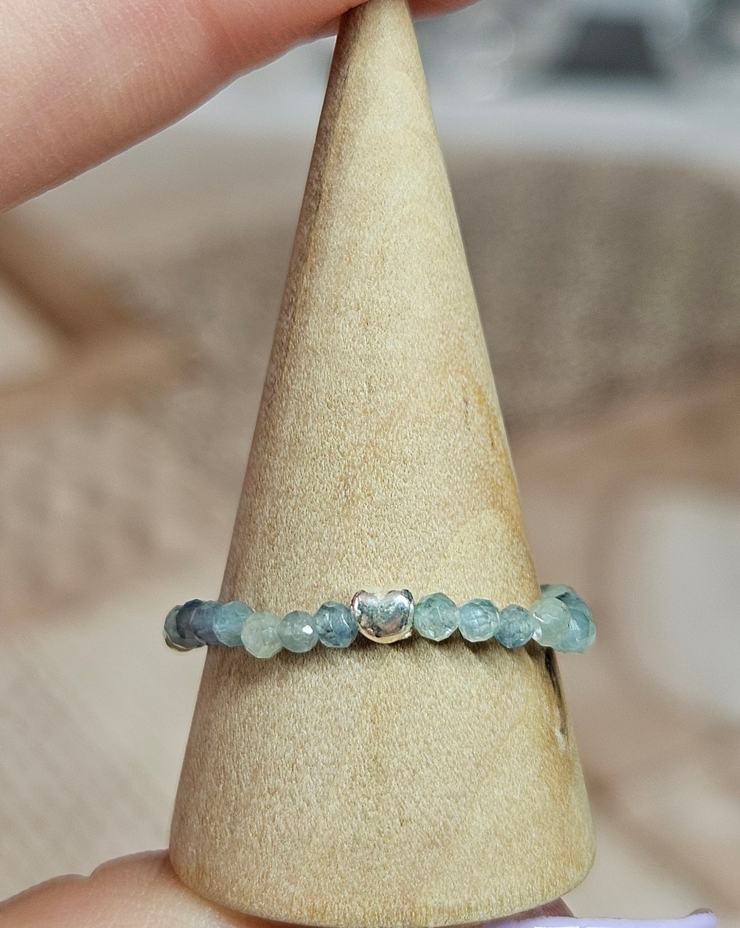 S925 Silver beaded rings