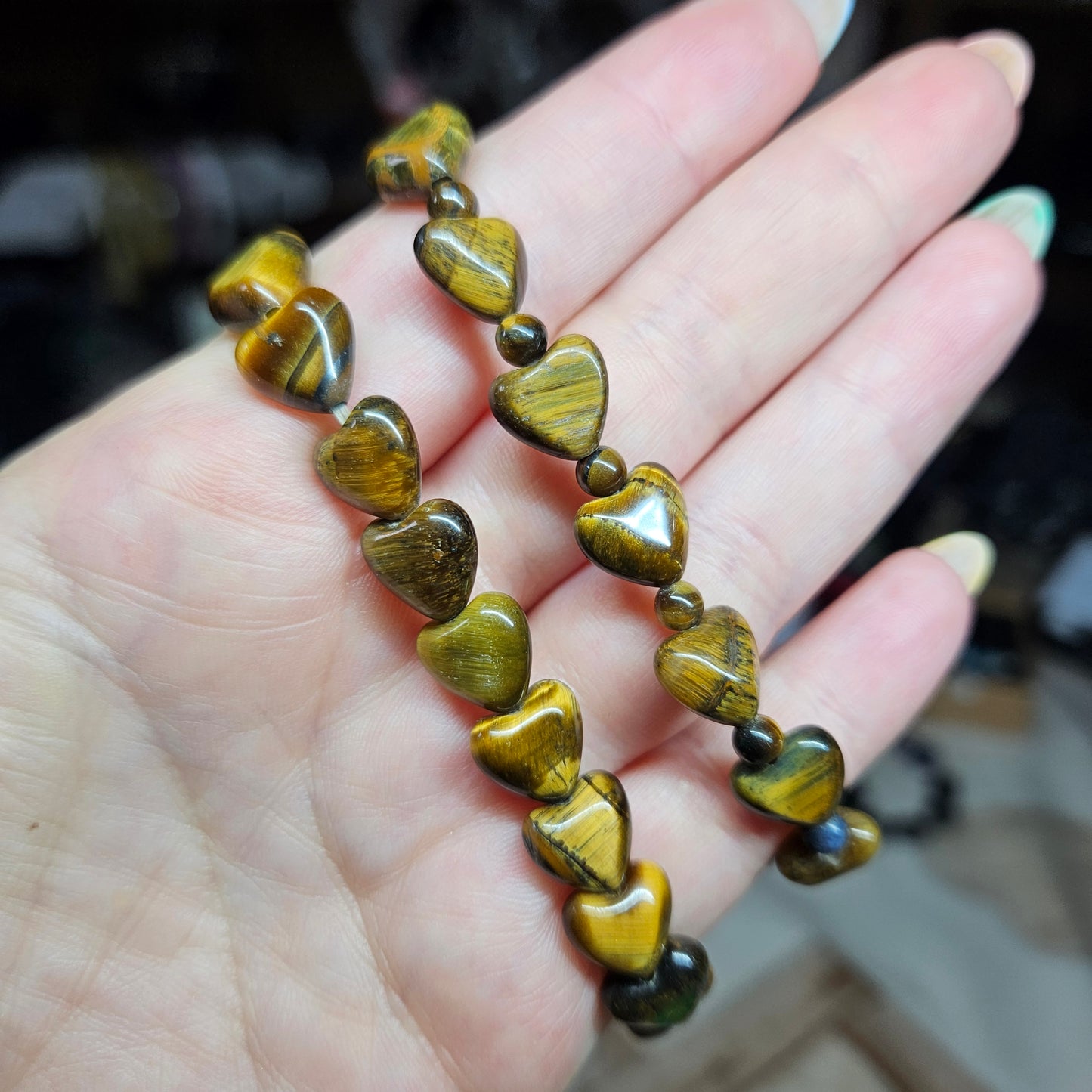 Heart shaped beaded bracelets