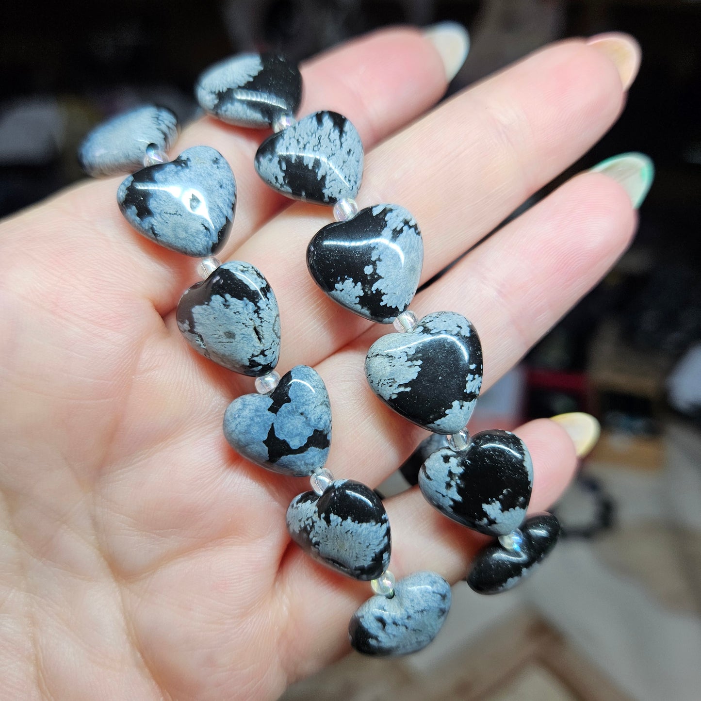 Heart shaped beaded bracelets
