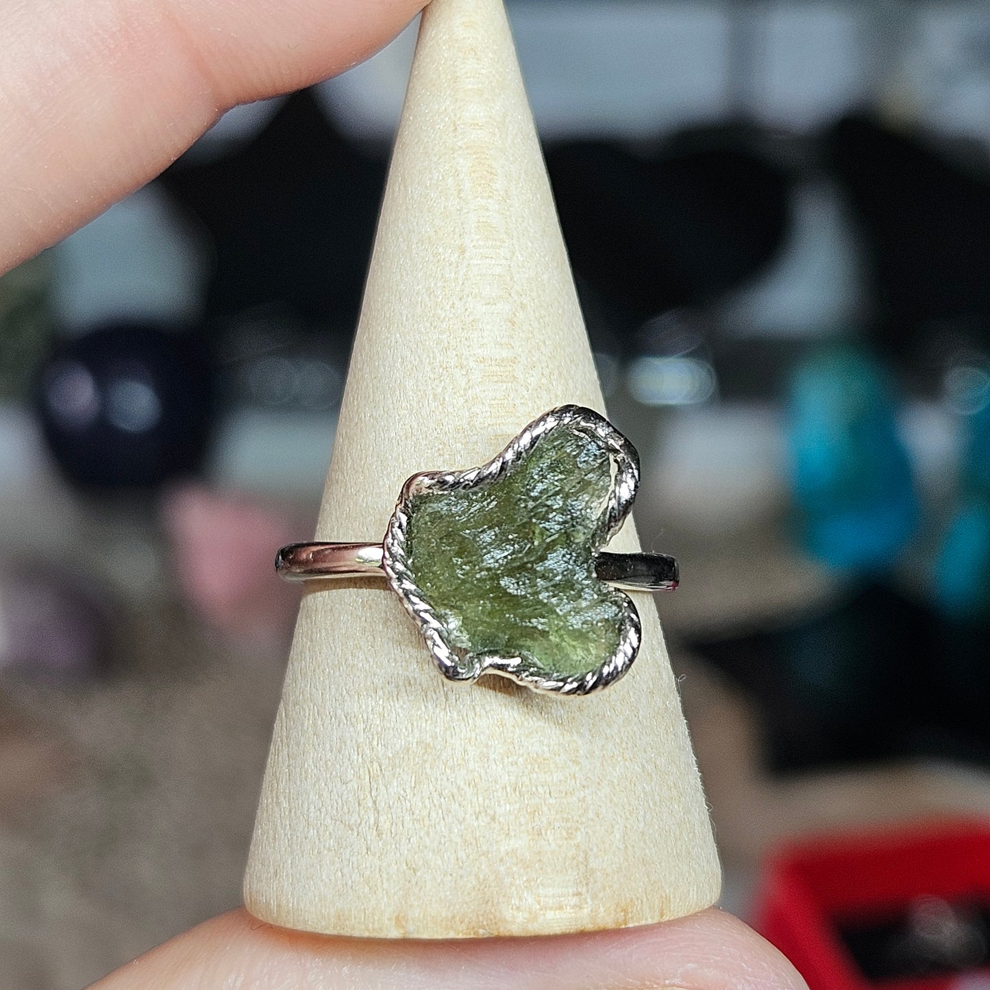 Libyan Dessert Glass & Moldavite Rings and pendants S925 Silver