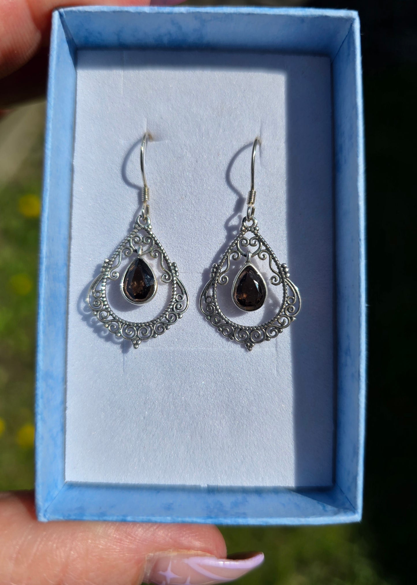 S925 Vintage style dangle earrings
