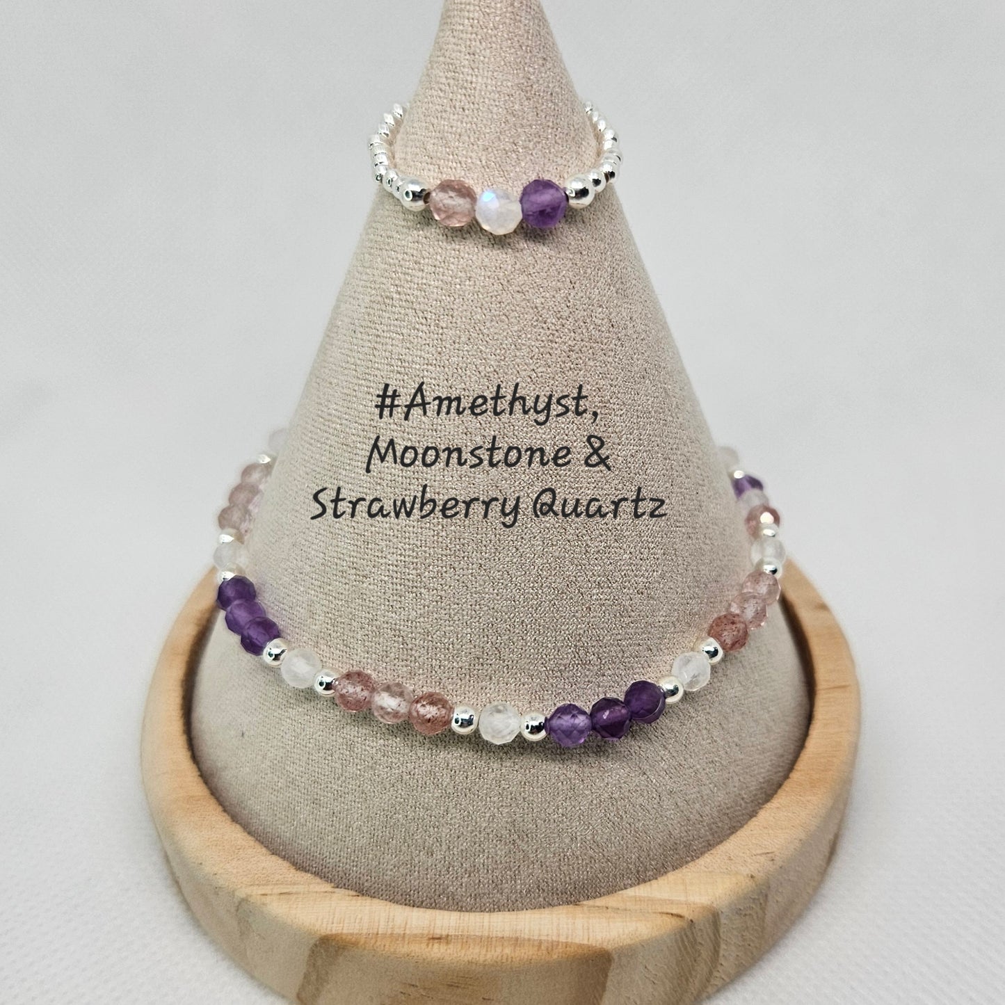 S925 Stretchy bead and crystal bracelets ✨️