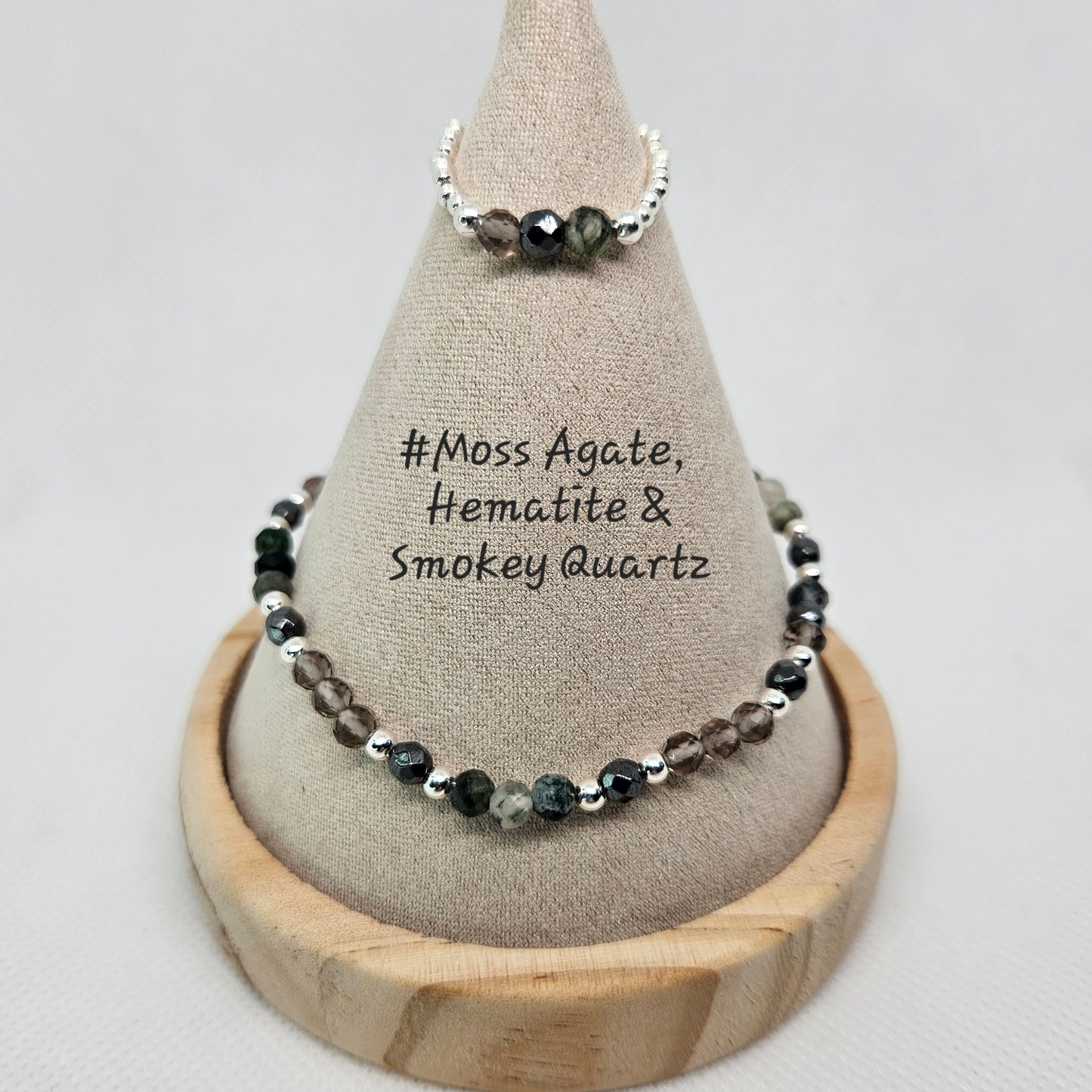 S925 Stretchy bead and crystal bracelets ✨️
