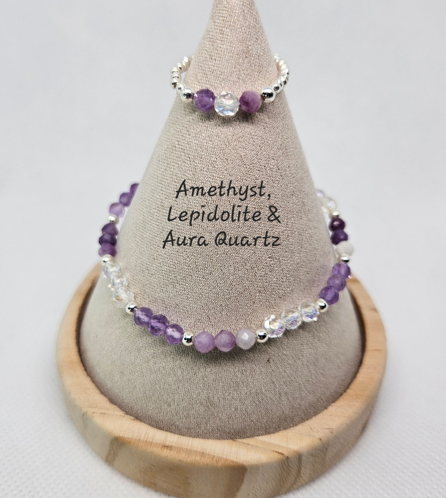 S925 Stretchy bead and crystal bracelets ✨️