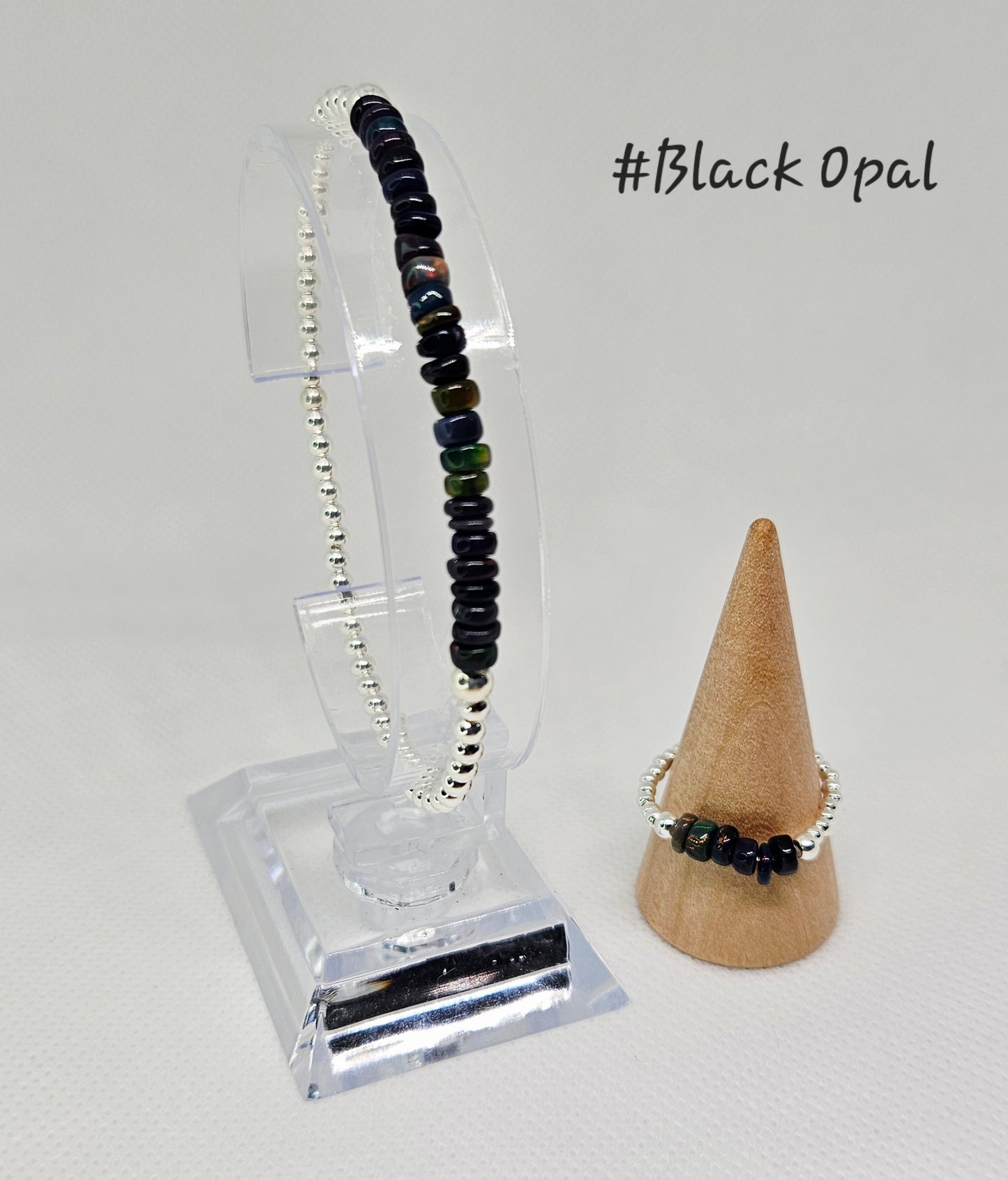 S925 Stretchy bead and crystal bracelets ✨️