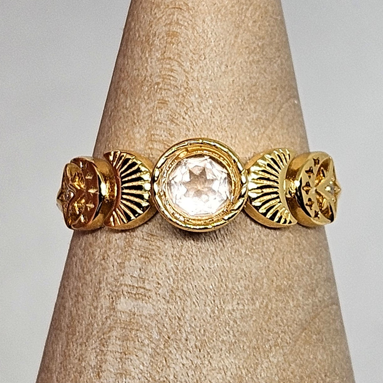 s925 adjustable Moonphase rings
