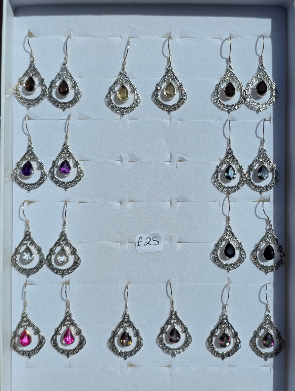S925 Vintage style dangle earrings