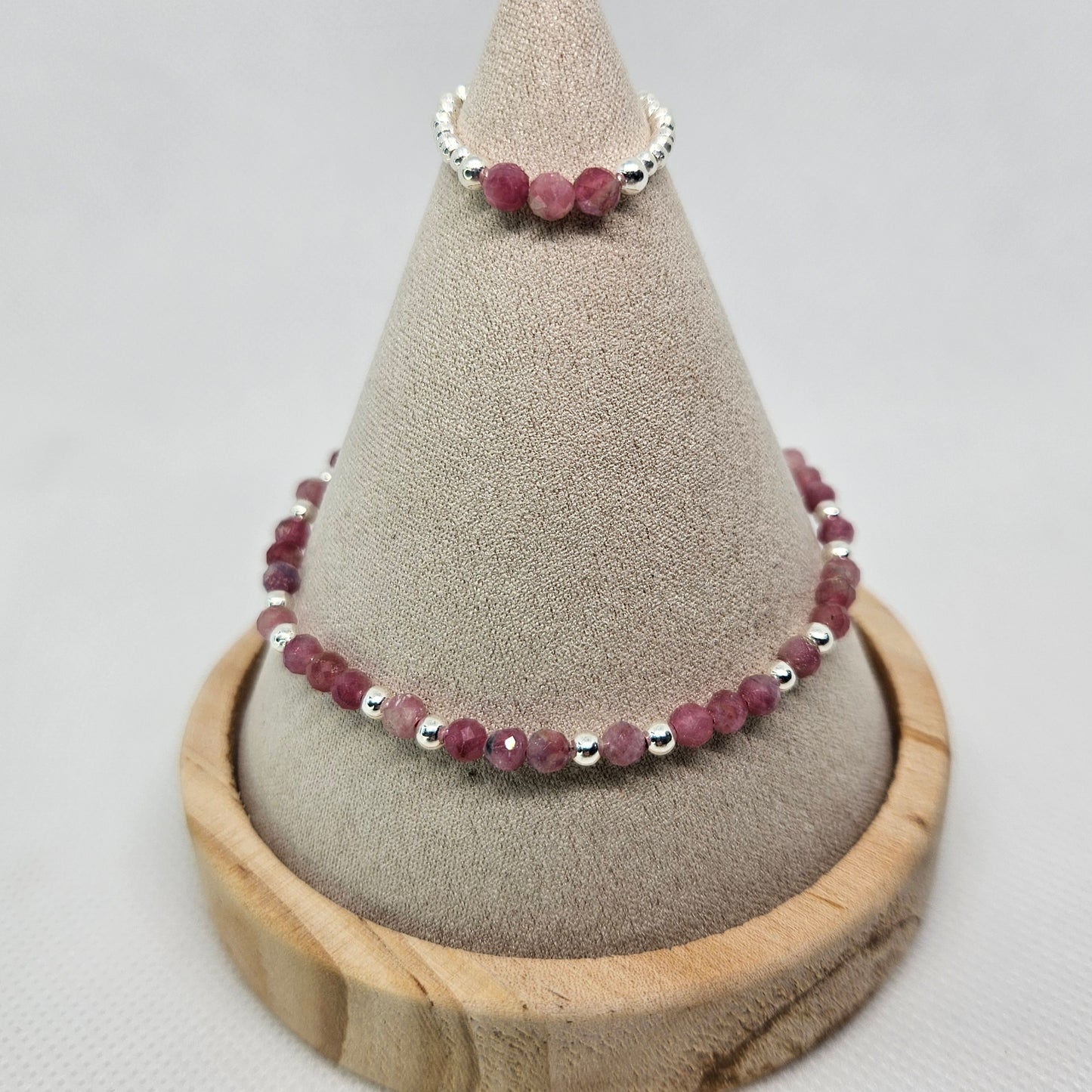 S925 Stretchy bead and crystal bracelets ✨️