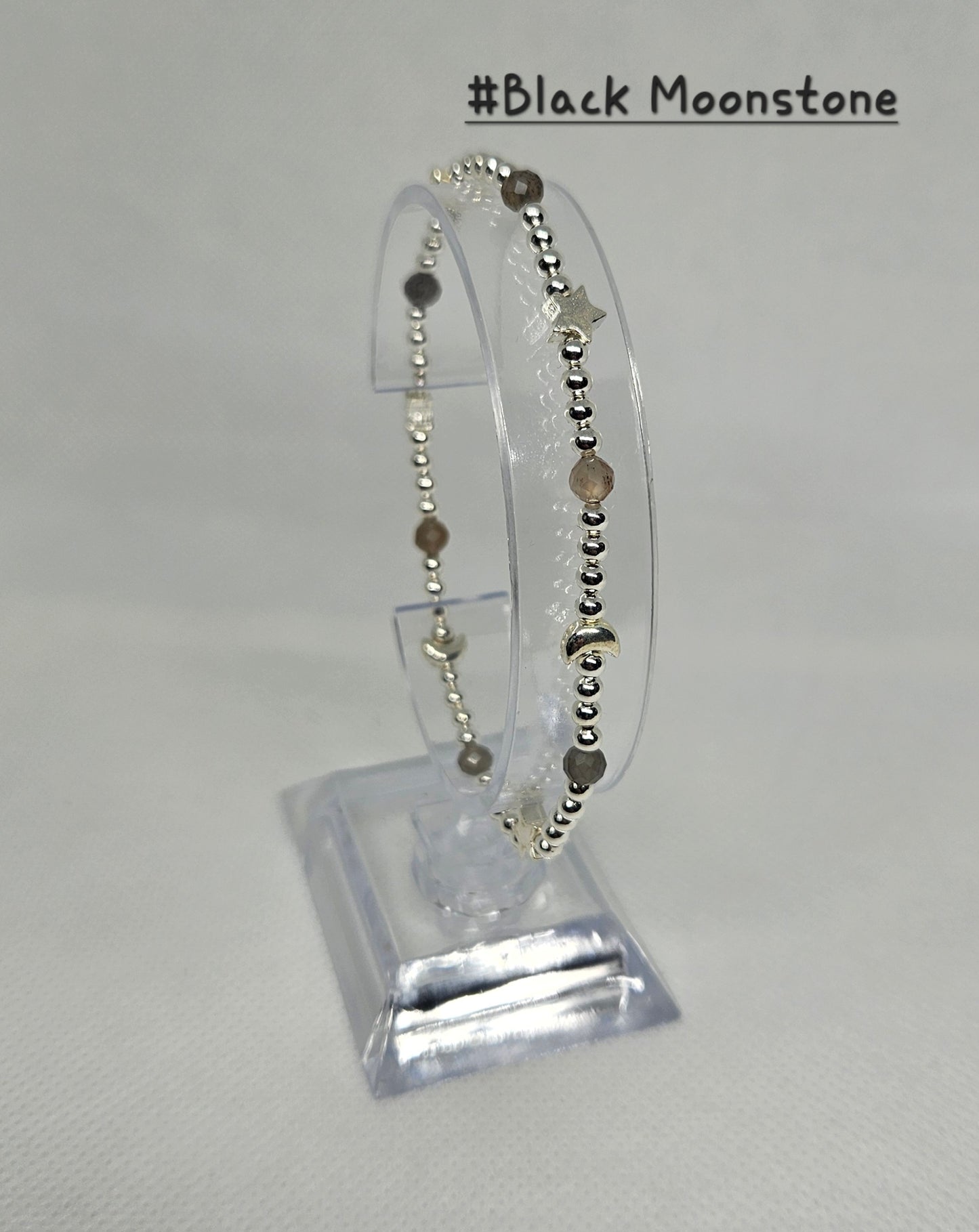 S925 Stretchy bead and crystal bracelets ✨️