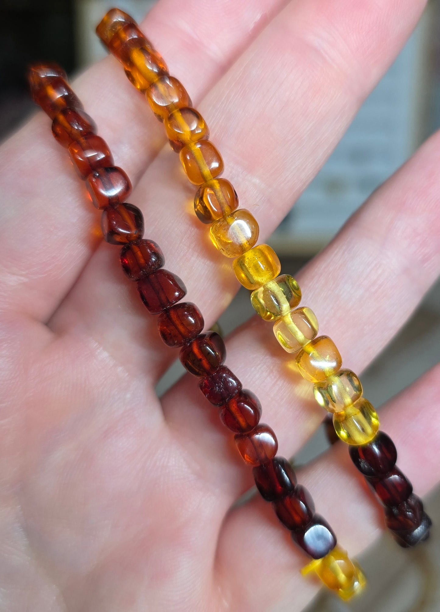 Bracelets - Faceted crystal cube 2-6mm