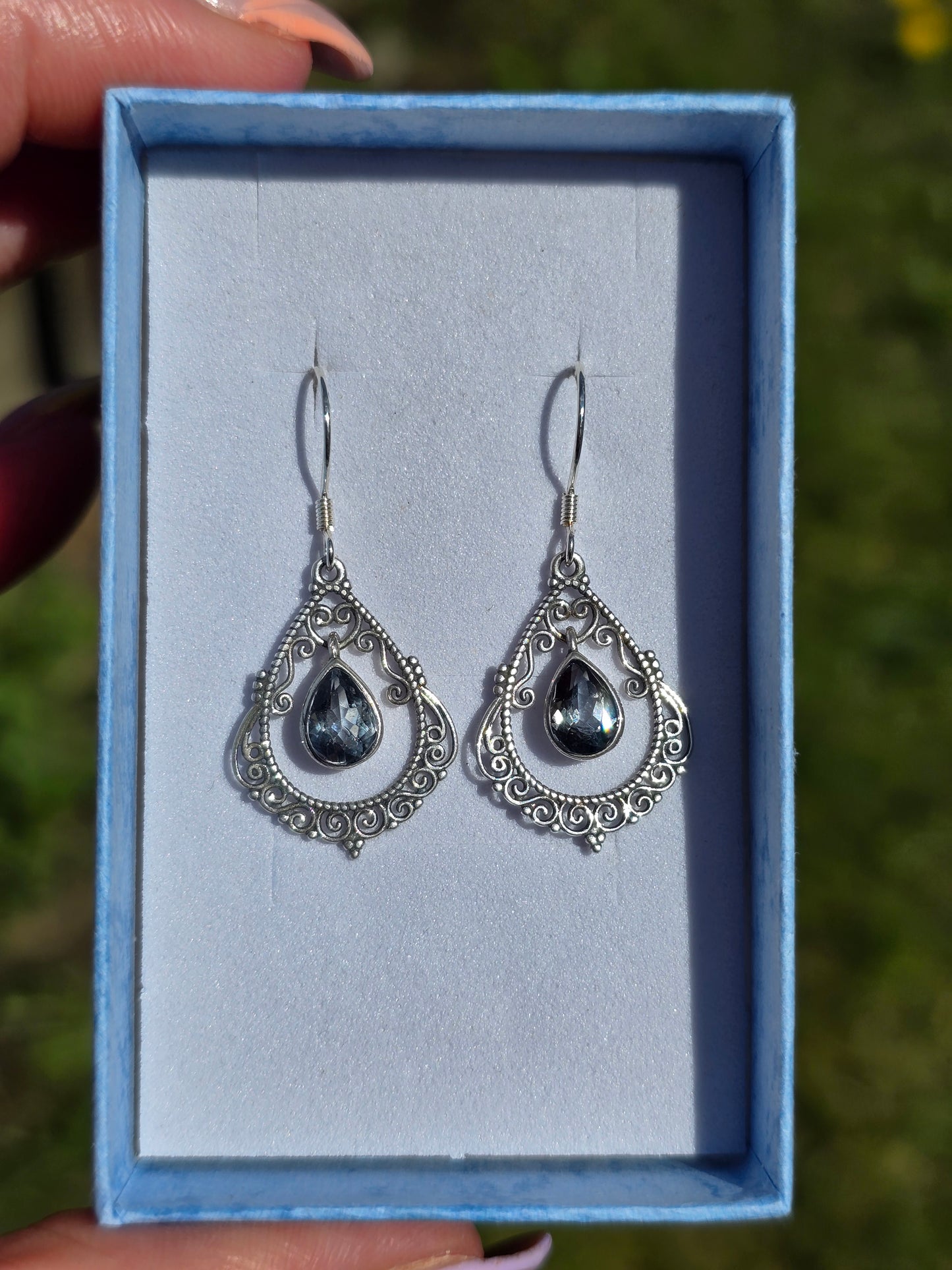 S925 Vintage style dangle earrings