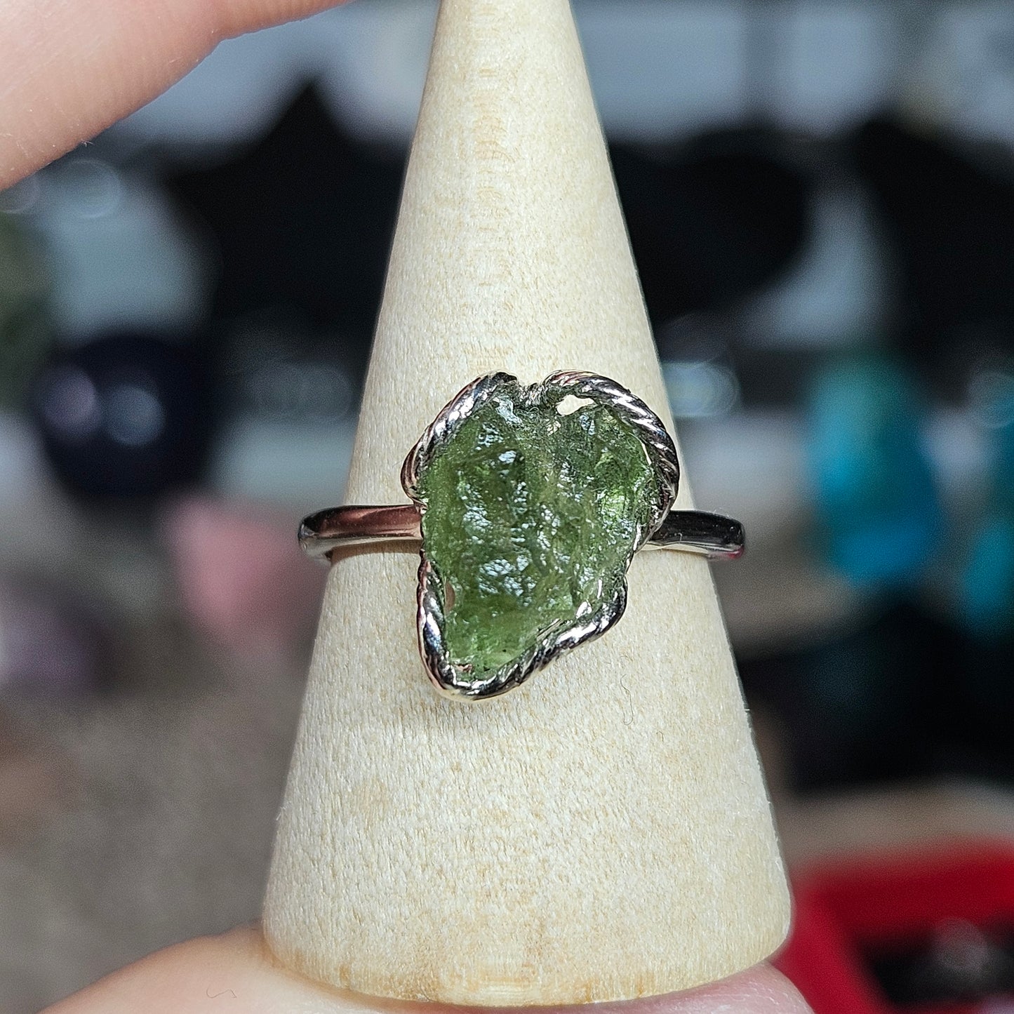 Libyan Dessert Glass & Moldavite Rings and pendants S925 Silver