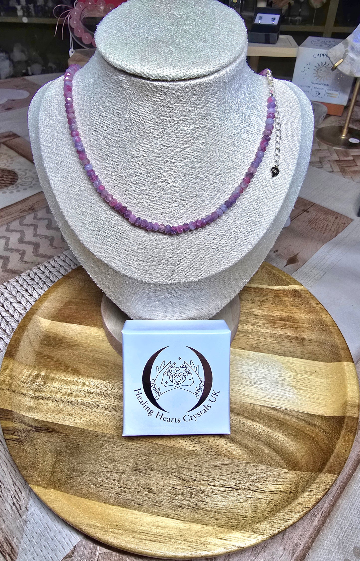 Choker & Bracelets - Faceted Donuts 2.5-4mm beads S925