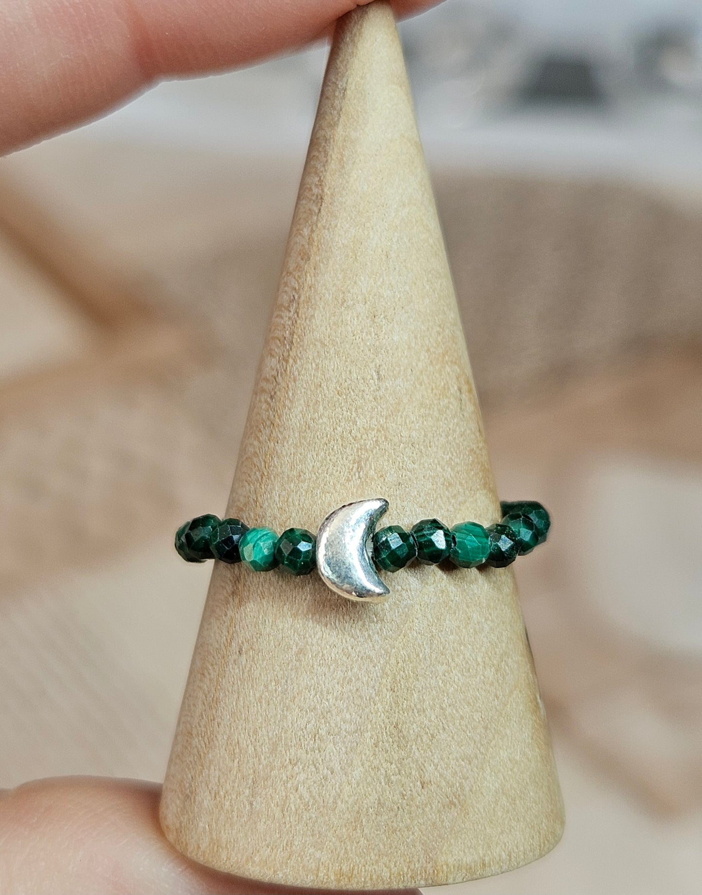 S925 Silver beaded rings
