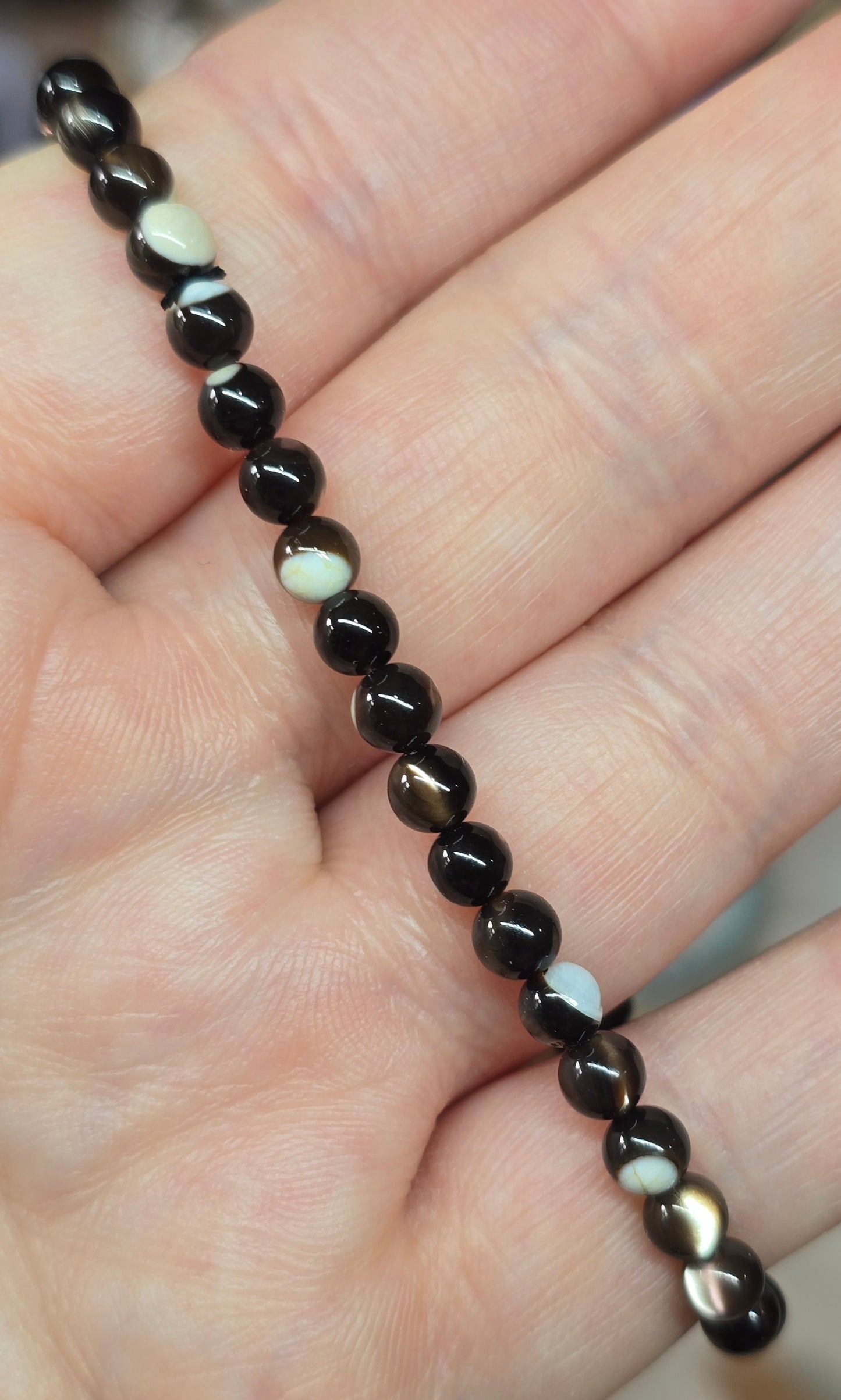 Bracelets - Smooth round bead 3mm-10mm