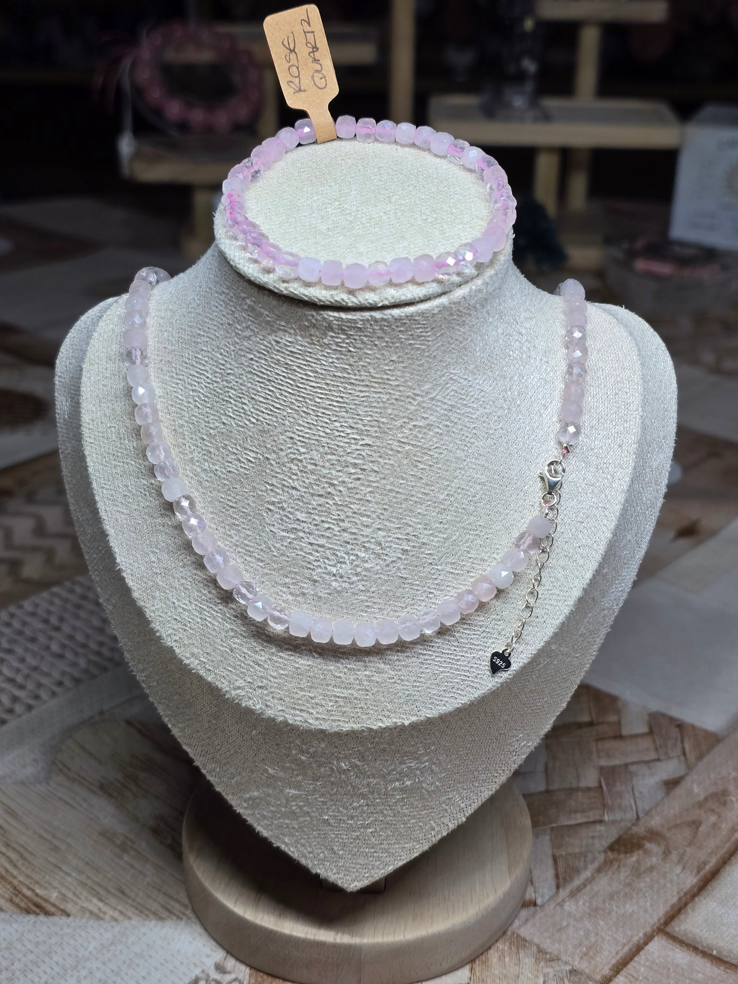 Chokers & bracelets - Faceted cubes 3-4mm bead S925