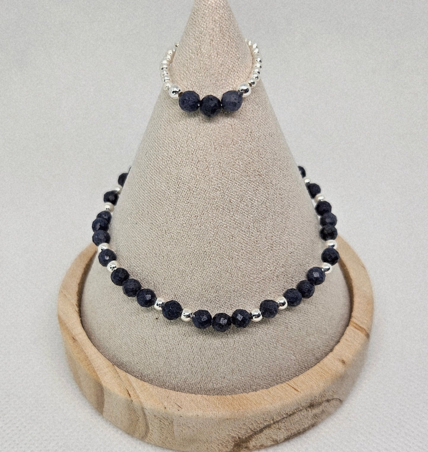S925 Stretchy bead and crystal bracelets ✨️