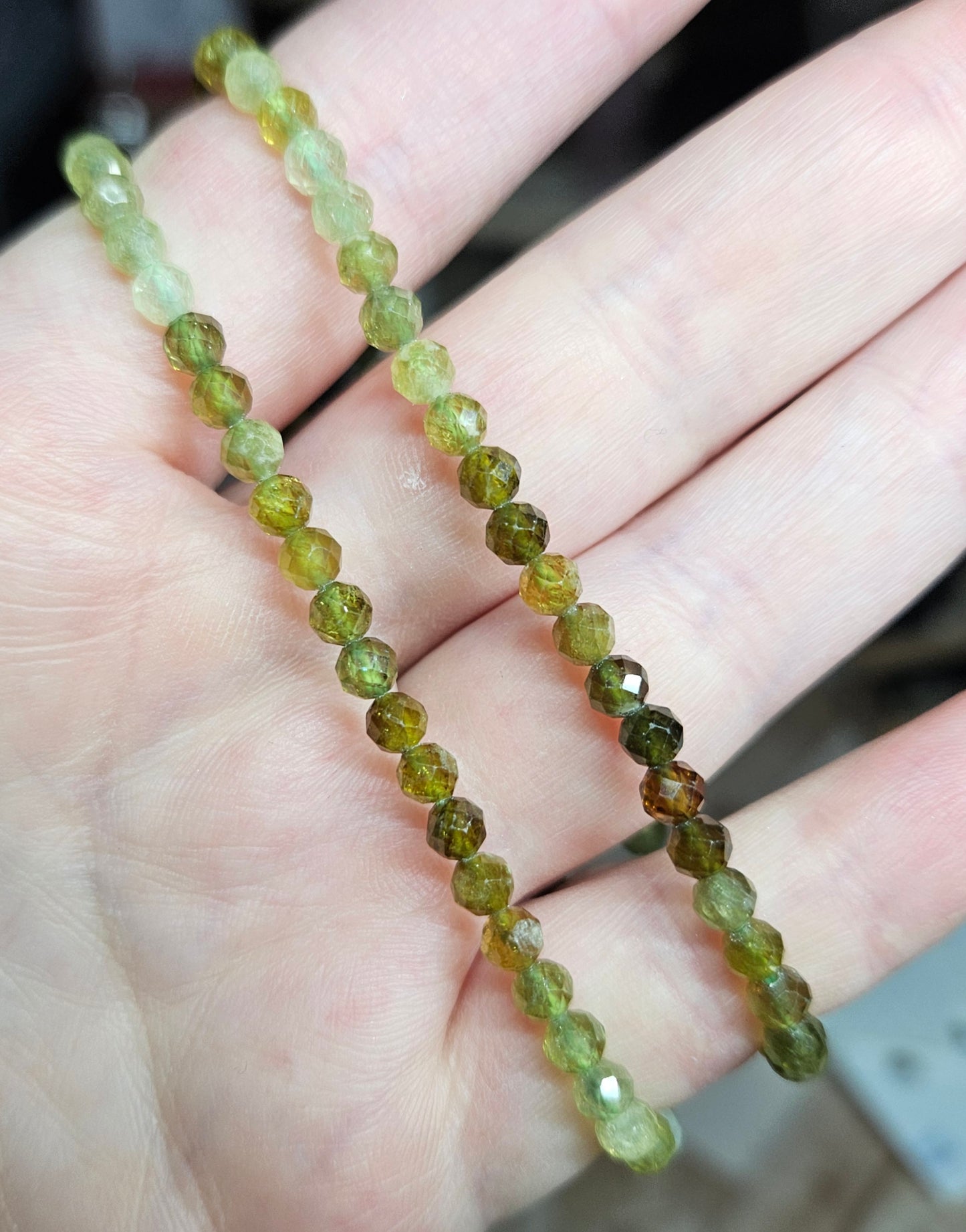 Bracelets - Faceted round crystal 4-5mm