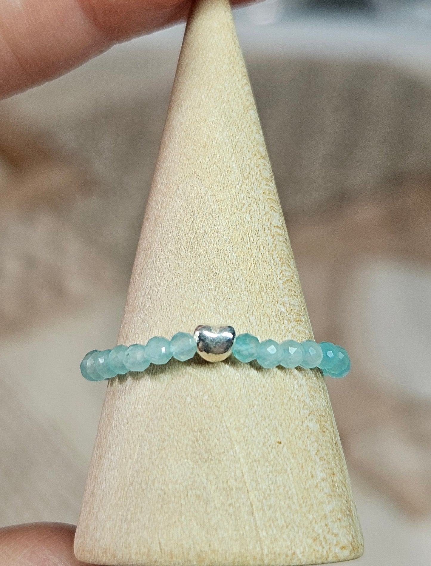 S925 Silver beaded rings