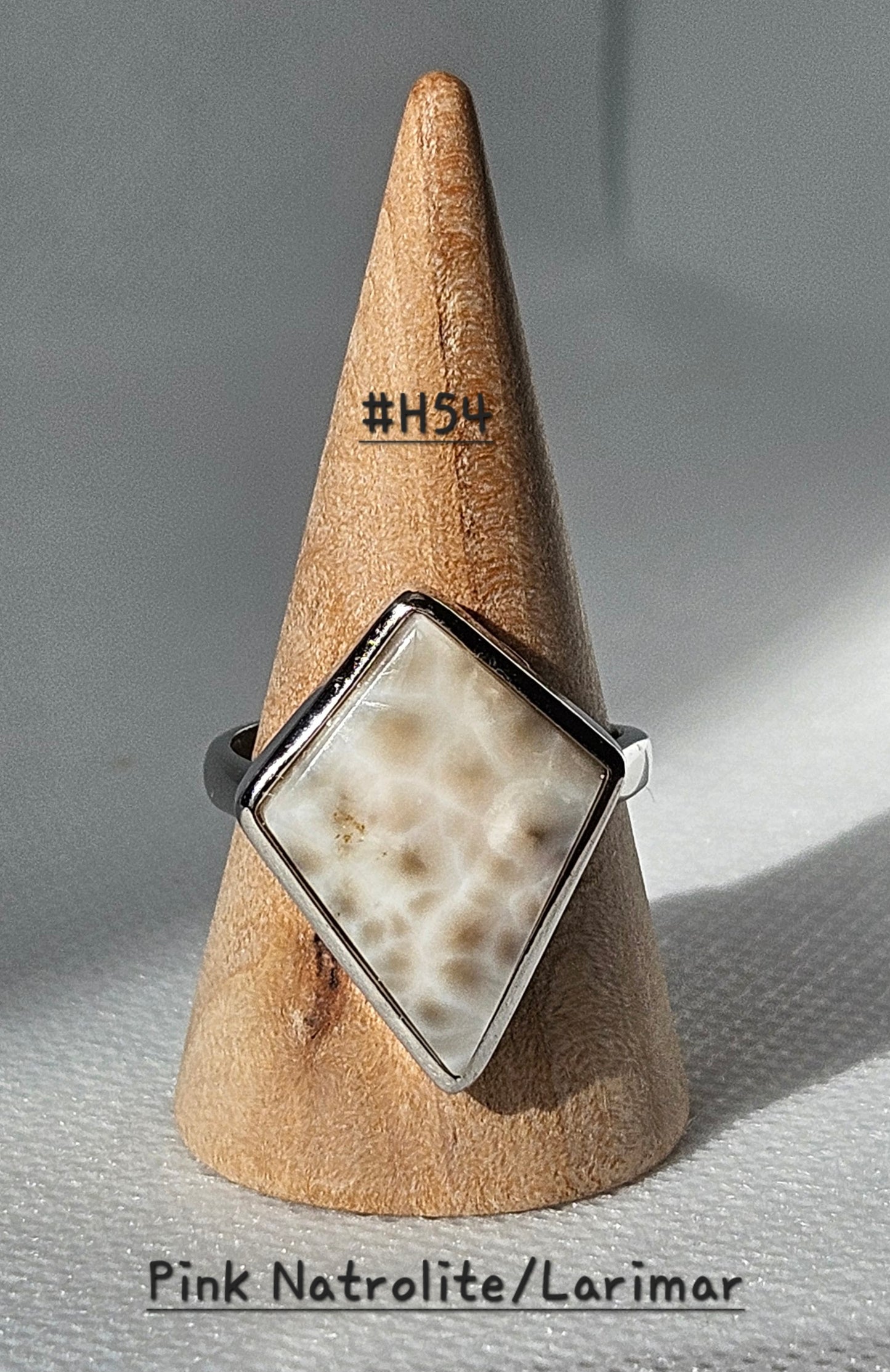 Pink Natrolite/Larimar S925 Pendants abd adjustable Rings