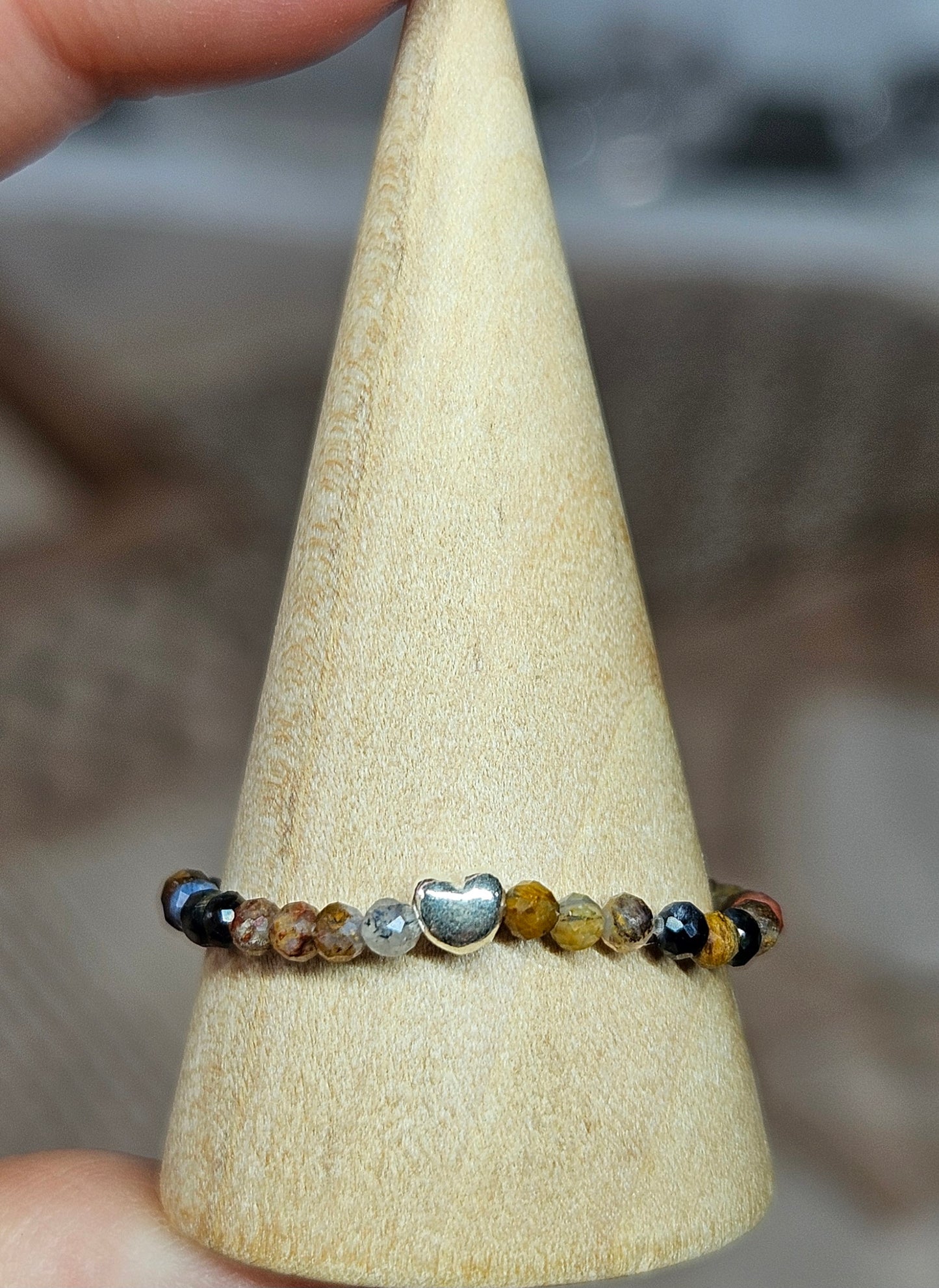 S925 Silver beaded rings