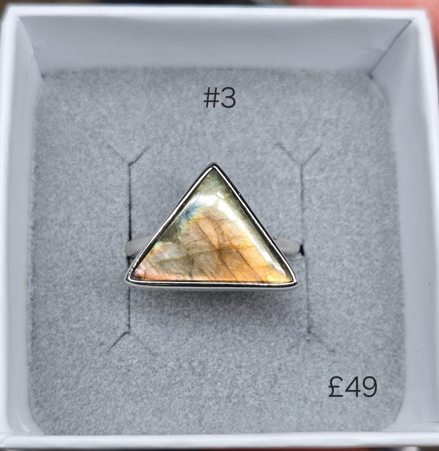 Labradorite adjustable S925 rings  ✨️