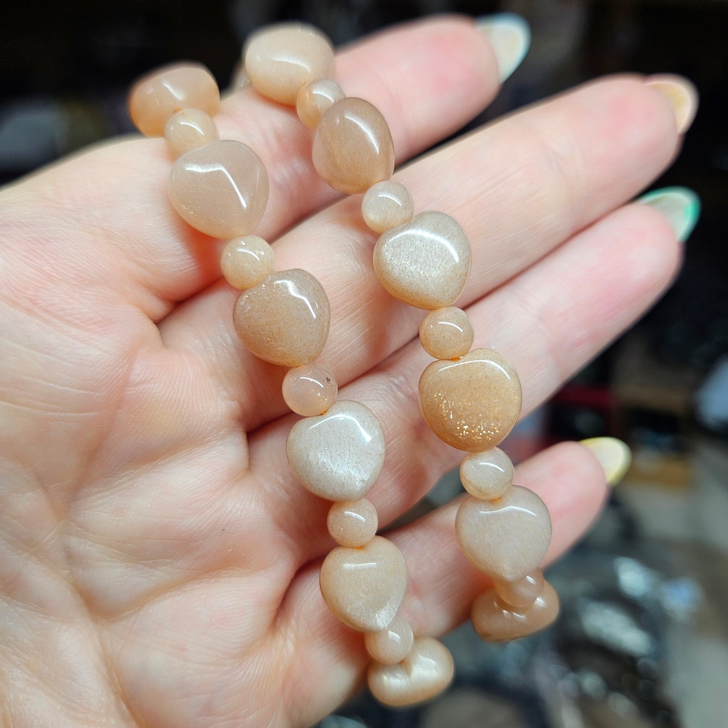 Heart shaped beaded bracelets