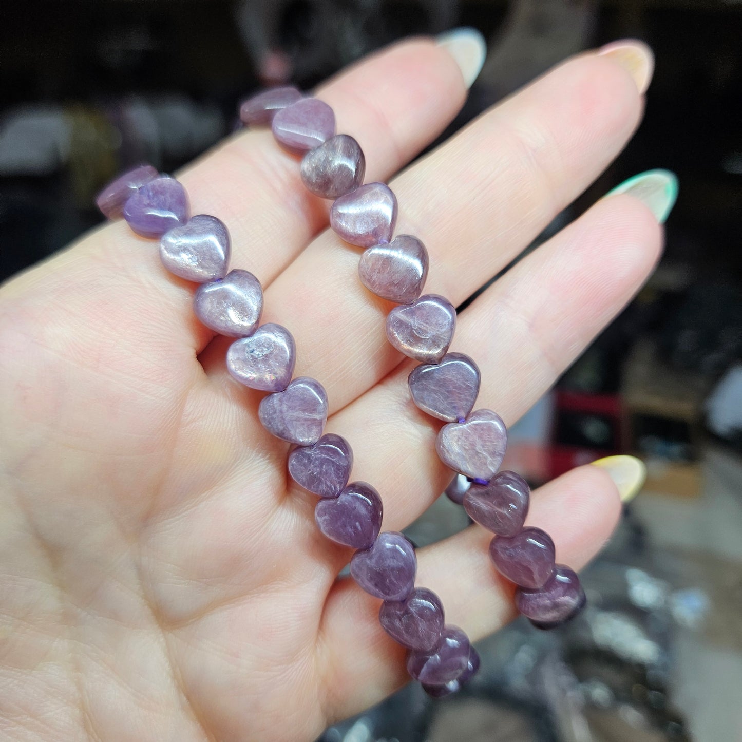Heart shaped beaded bracelets