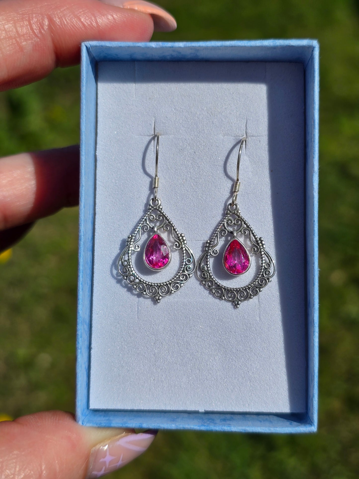 S925 Vintage style dangle earrings