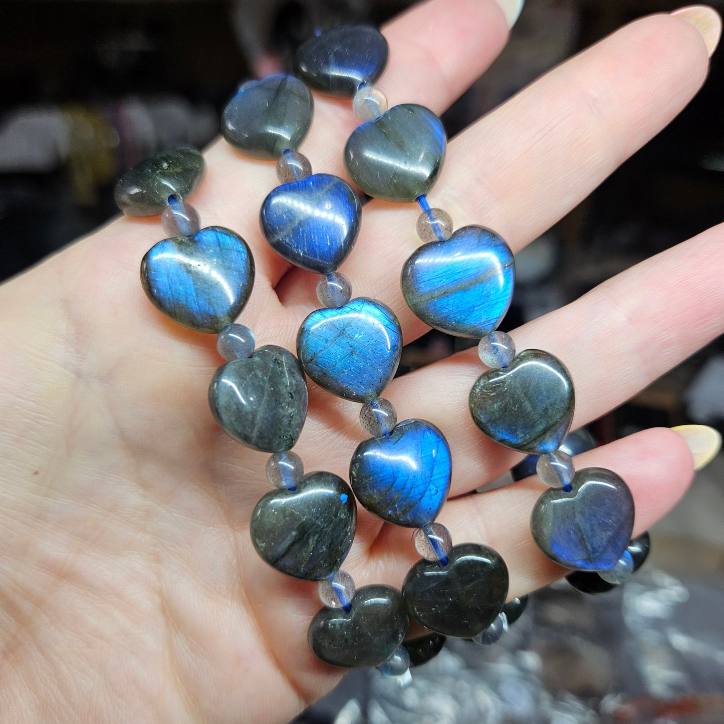 Heart shaped beaded bracelets