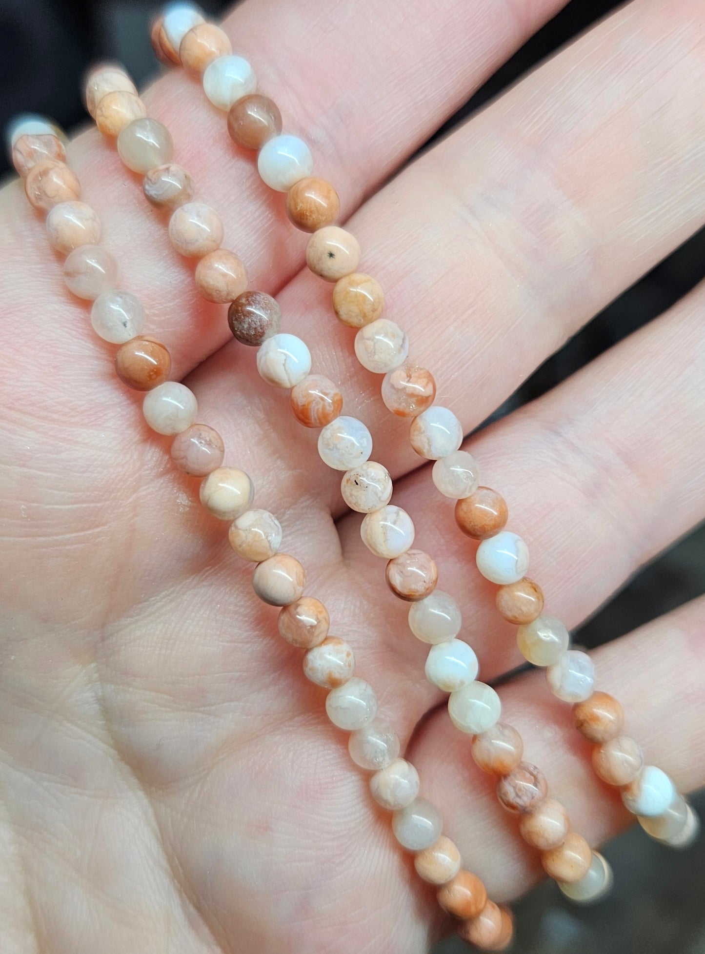 Bracelets - Smooth round bead 3mm-10mm