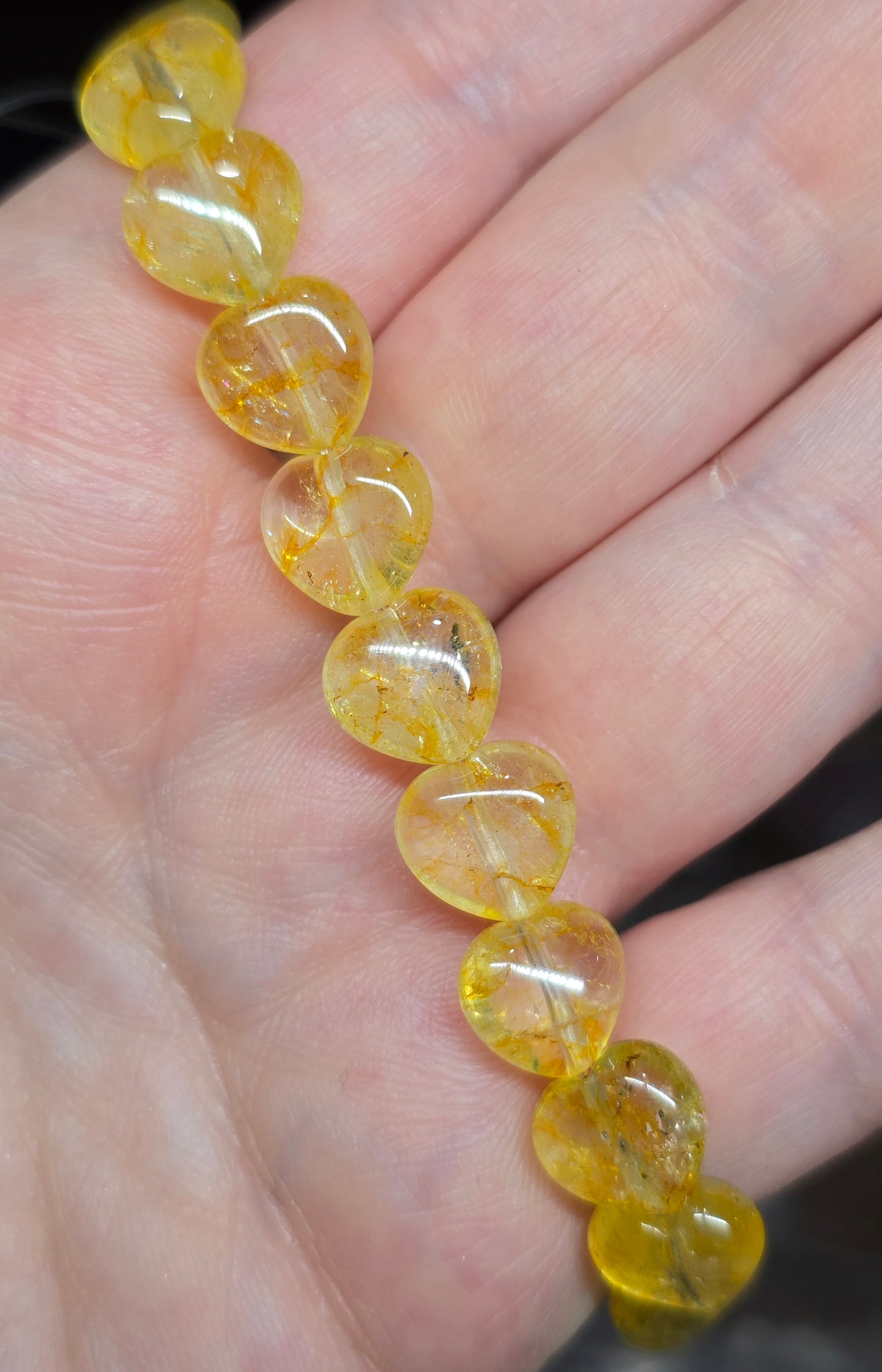 Bracelets -  Heart shaped beaded