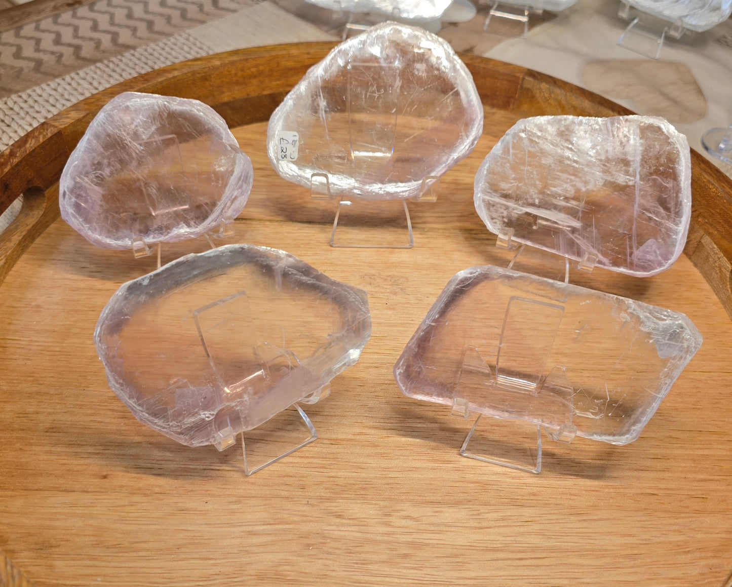 Pink Selenite Slabs