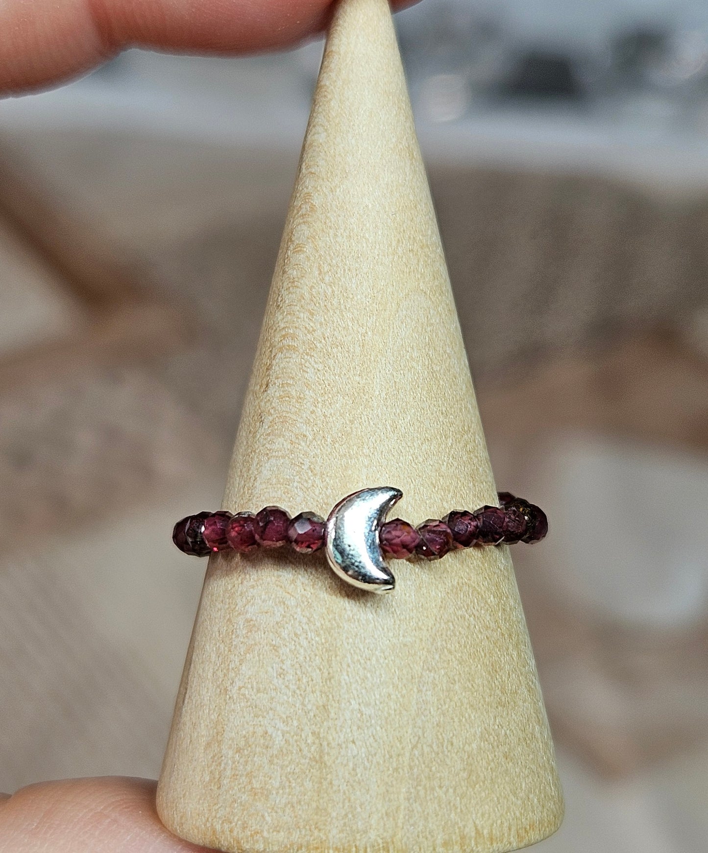 S925 Silver beaded rings
