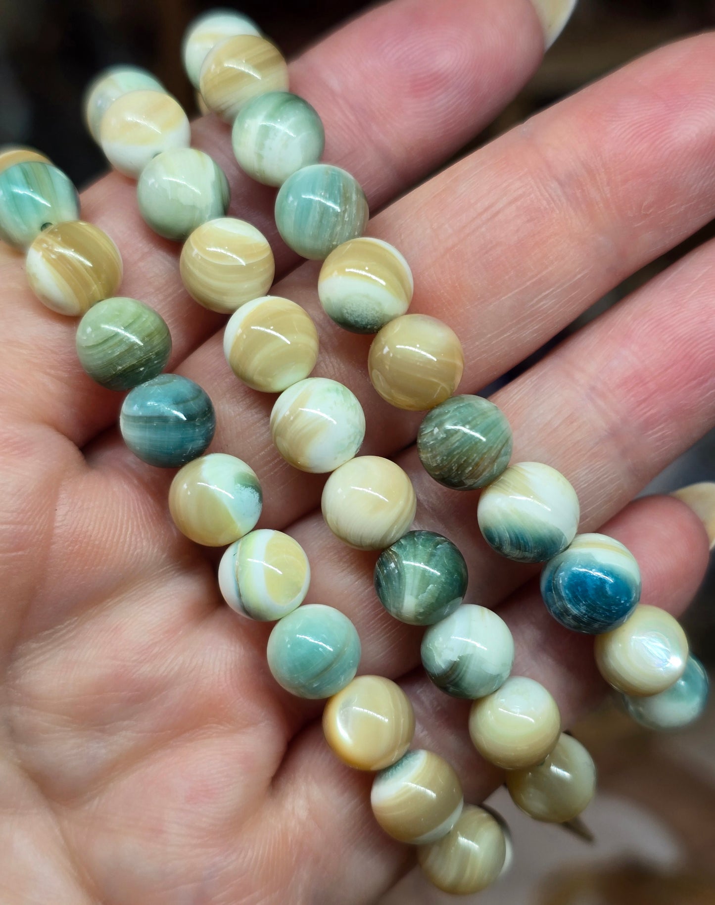 Bracelets - Smooth round bead 3mm-10mm
