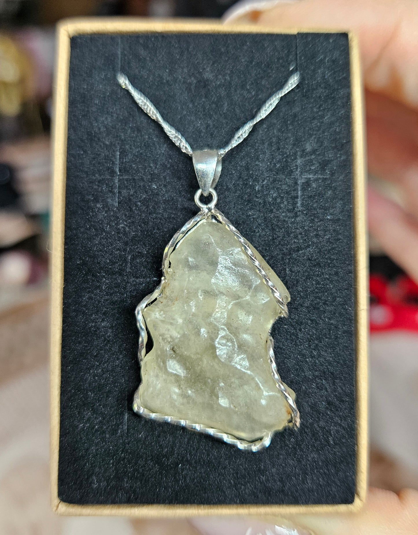 Libyan Dessert Glass & Moldavite Rings and pendants S925 Silver