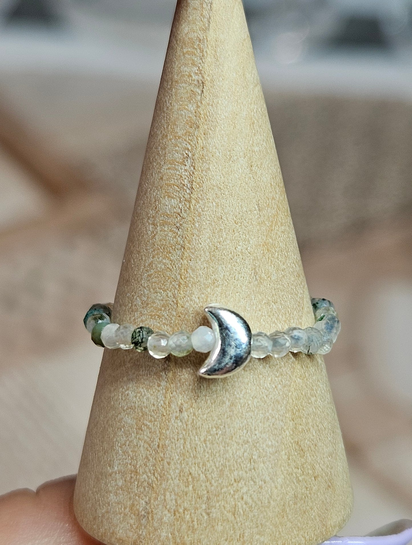 S925 Silver beaded rings